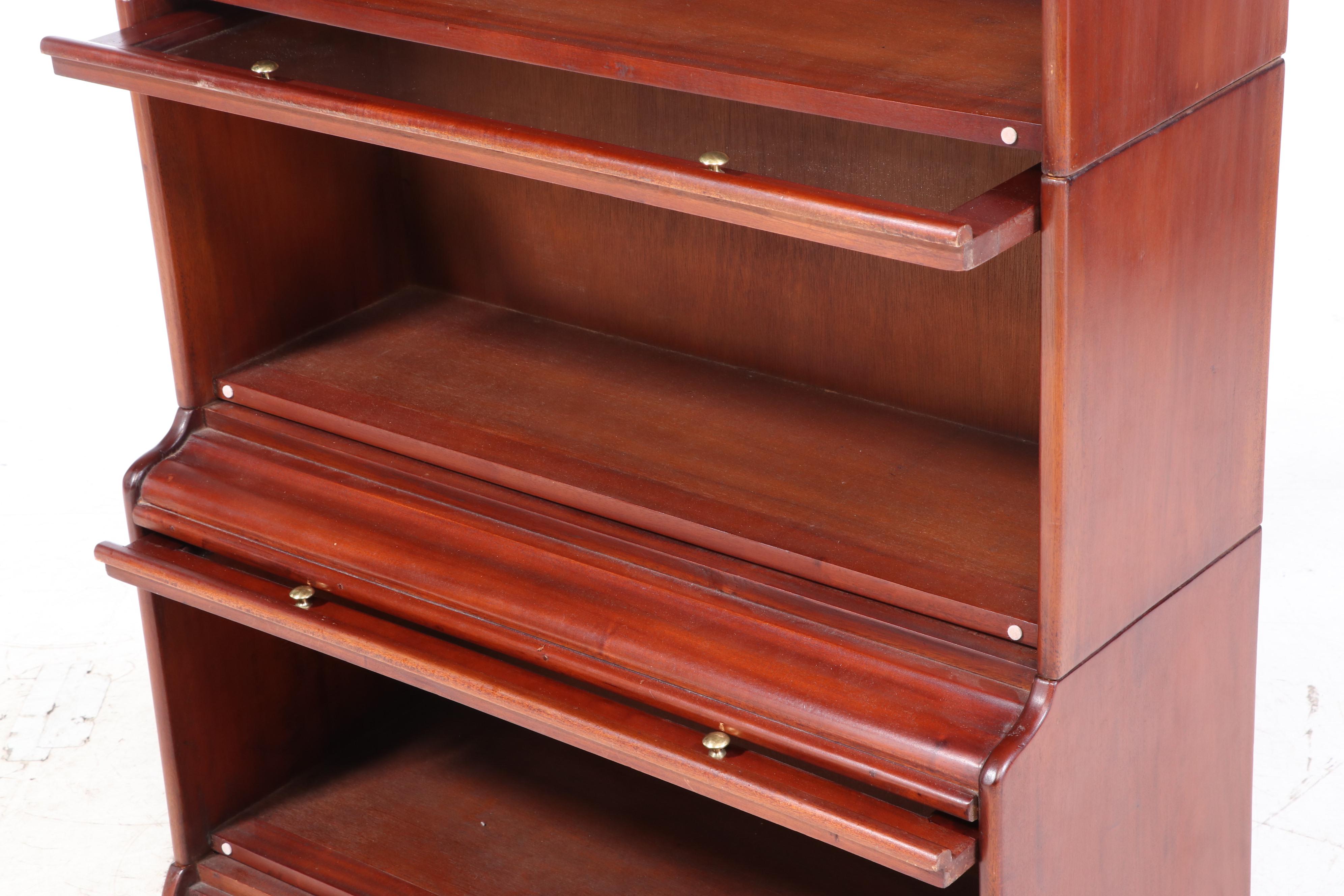 Cherry Finish Barrister's Style Bookcase