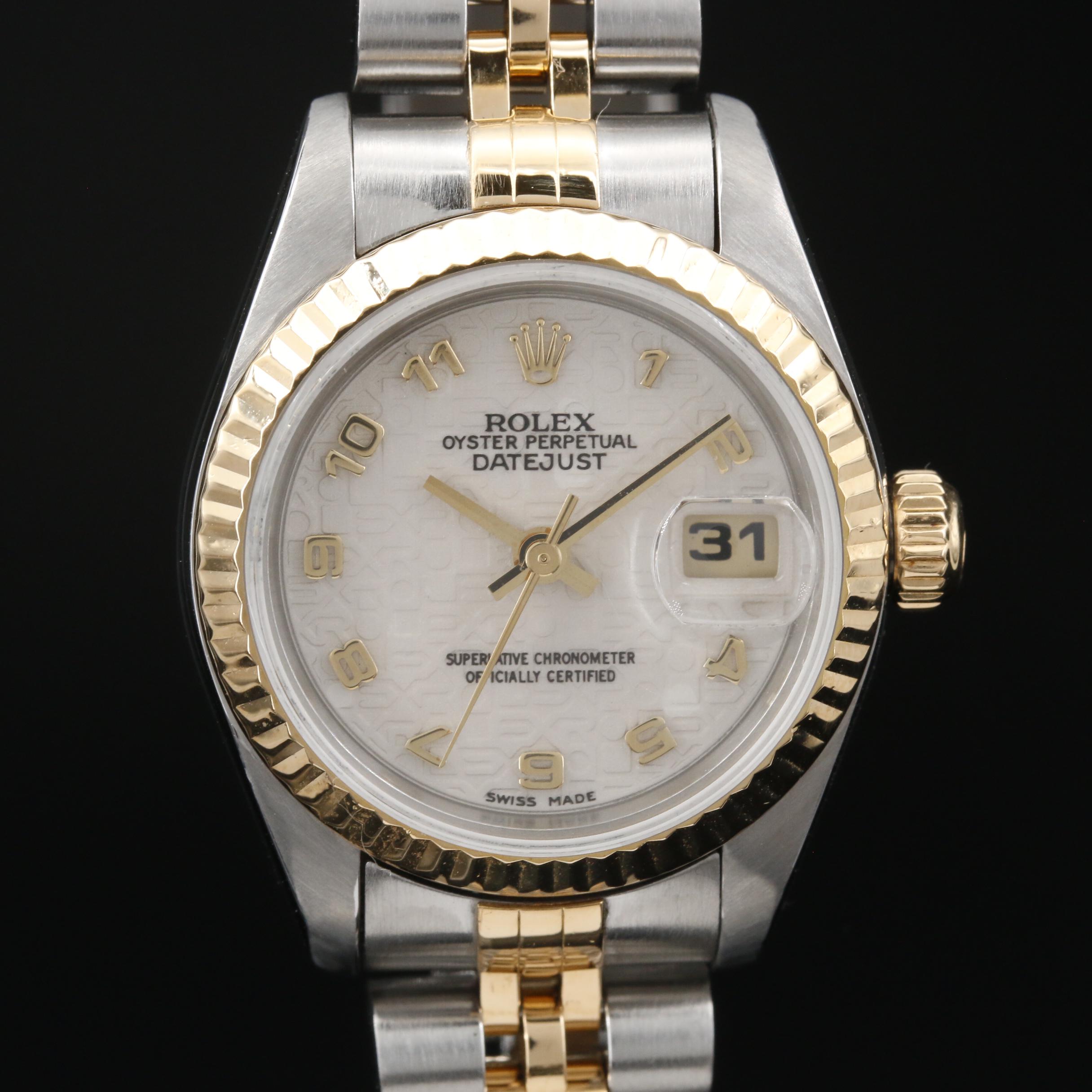 1997 Rolex Datejust Jubilee Dial 18K and Stainless Steel Automatic Watch