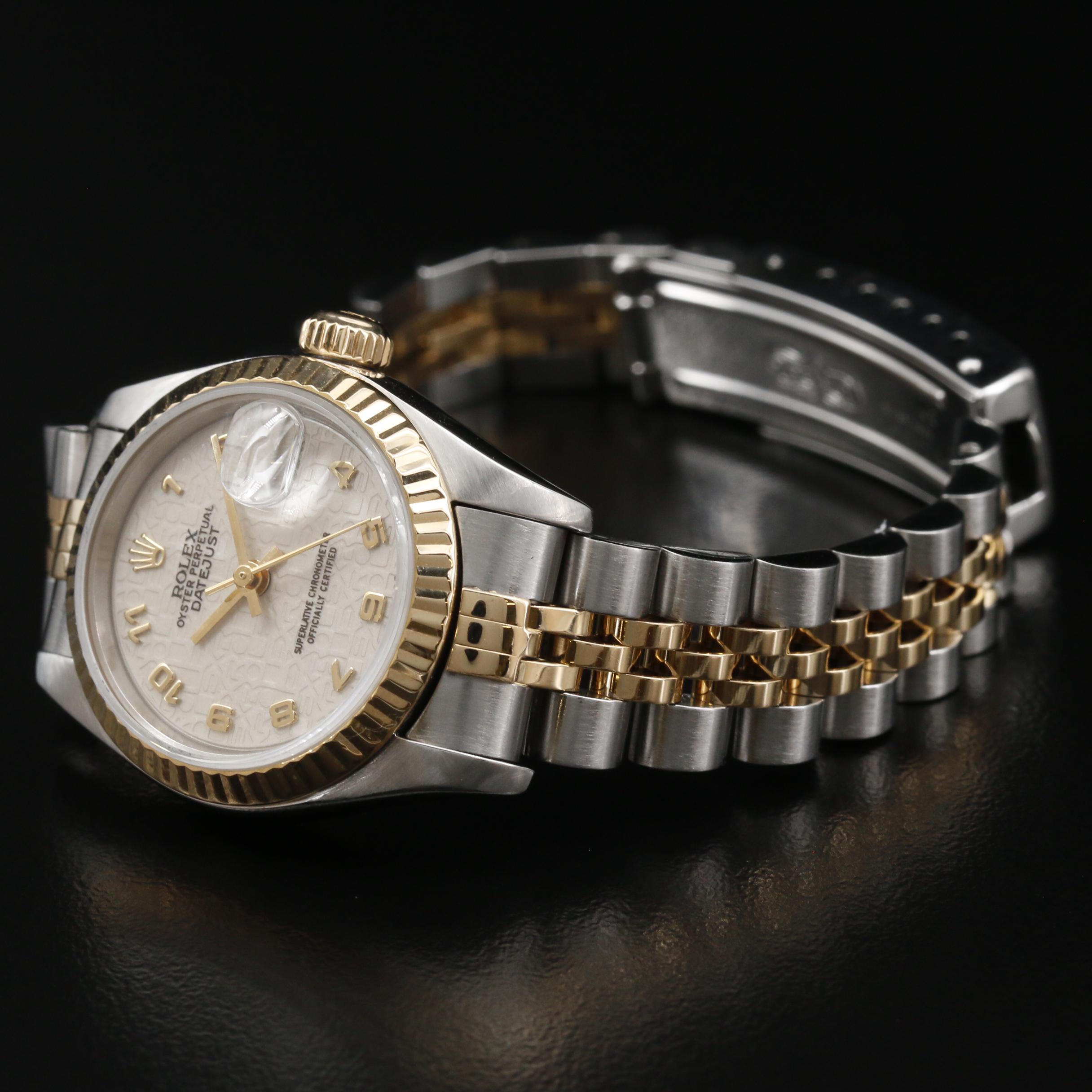 1997 Rolex Datejust Jubilee Dial 18K and Stainless Steel Automatic Watch