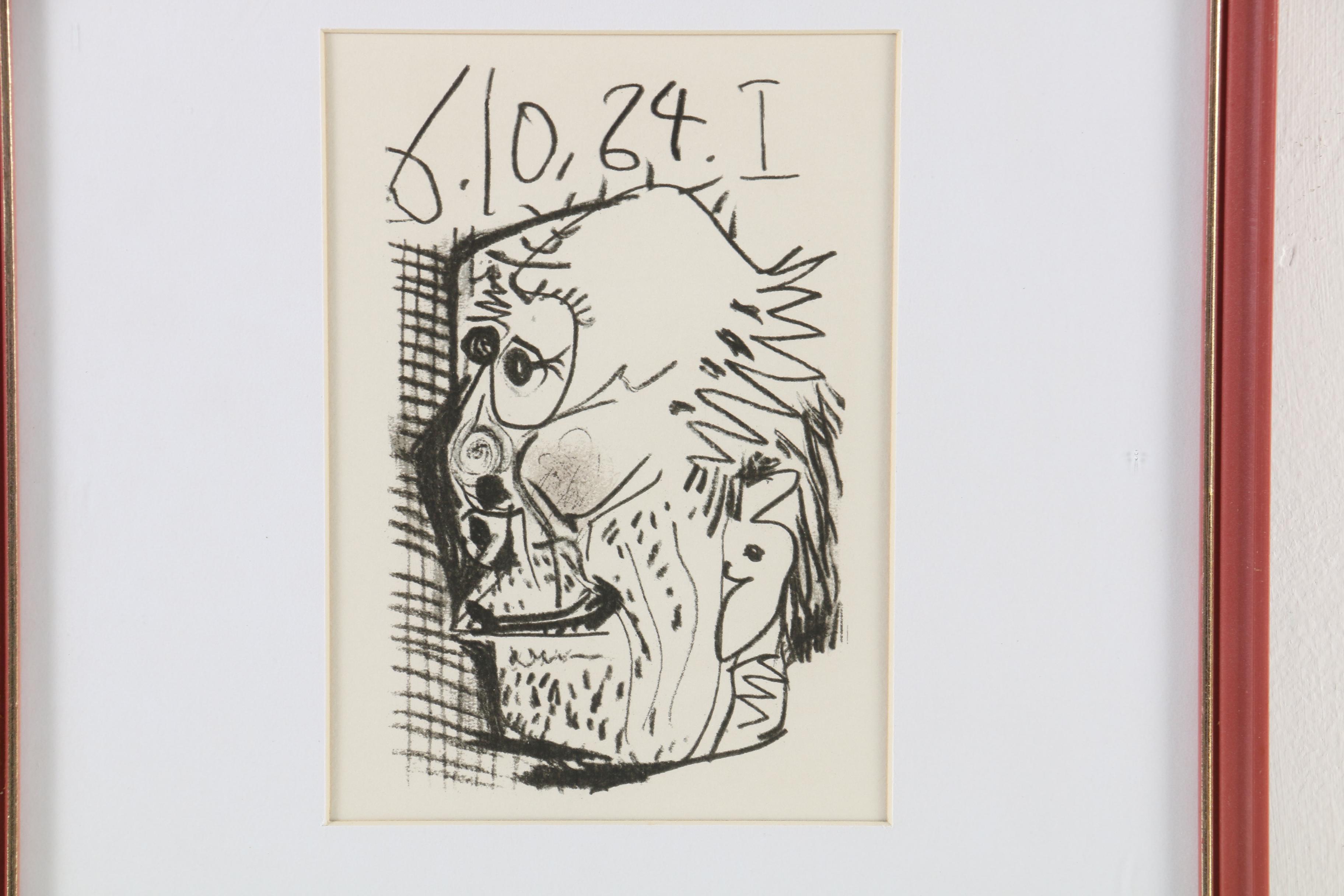 Pablo Picasso Lithograph from "Le Goût du Bonheur", 1970