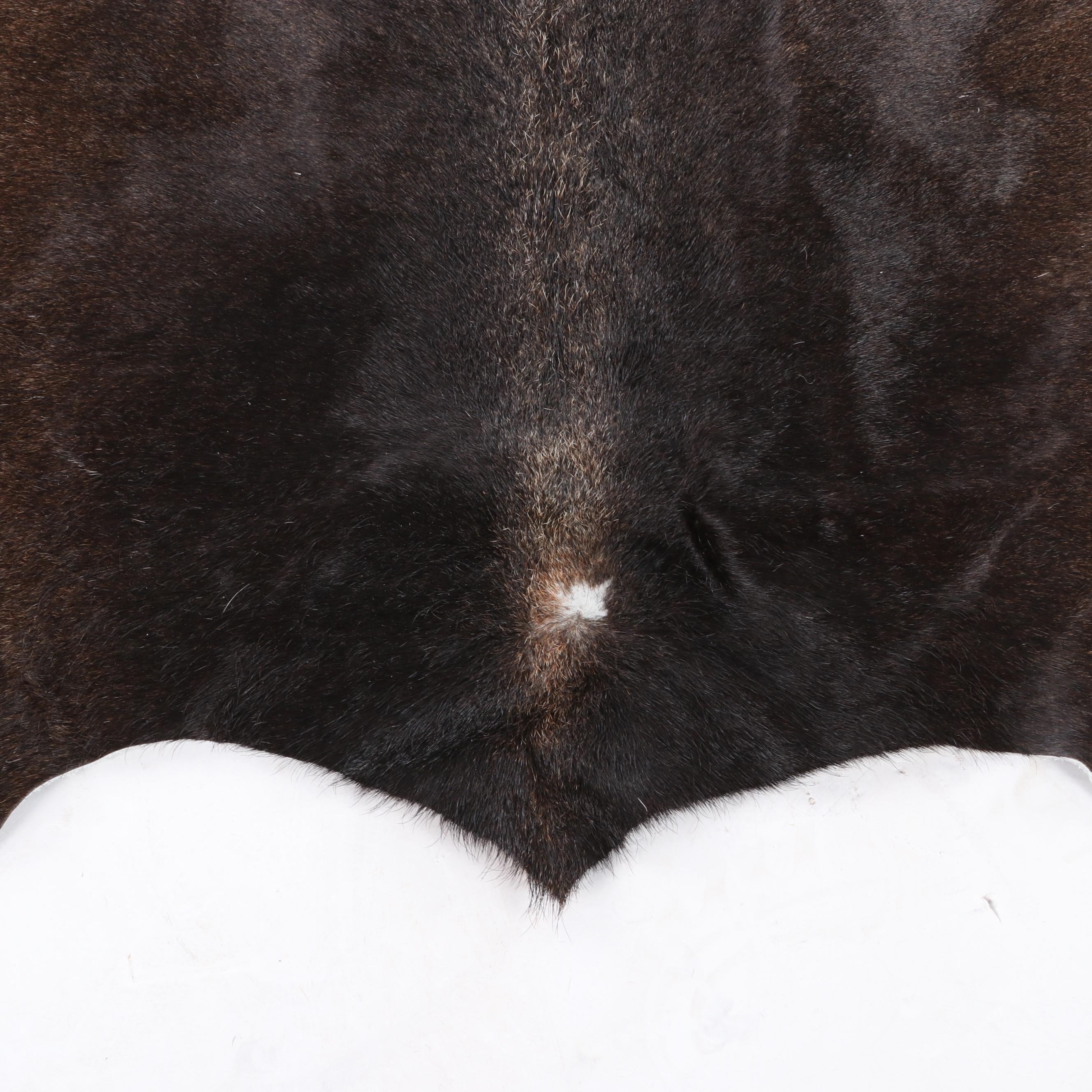 6'1 x 5'11 Natural Cow Hide Area Rug