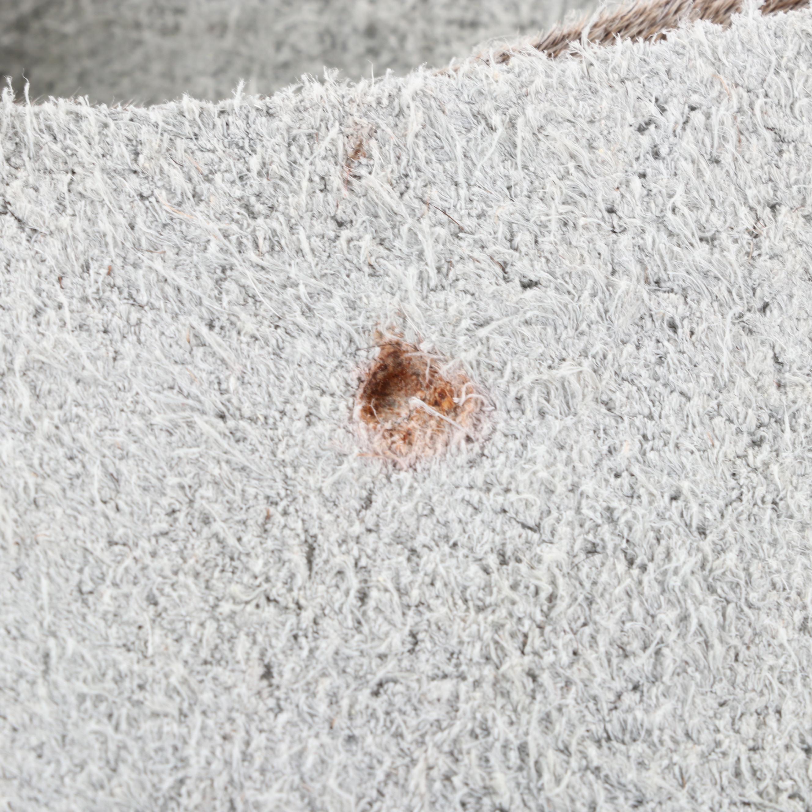 6'1 x 5'11 Natural Cow Hide Area Rug