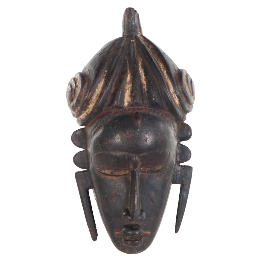 Senufo Inspired Hand-Carved Wood Mask, Côte d’Ivoire