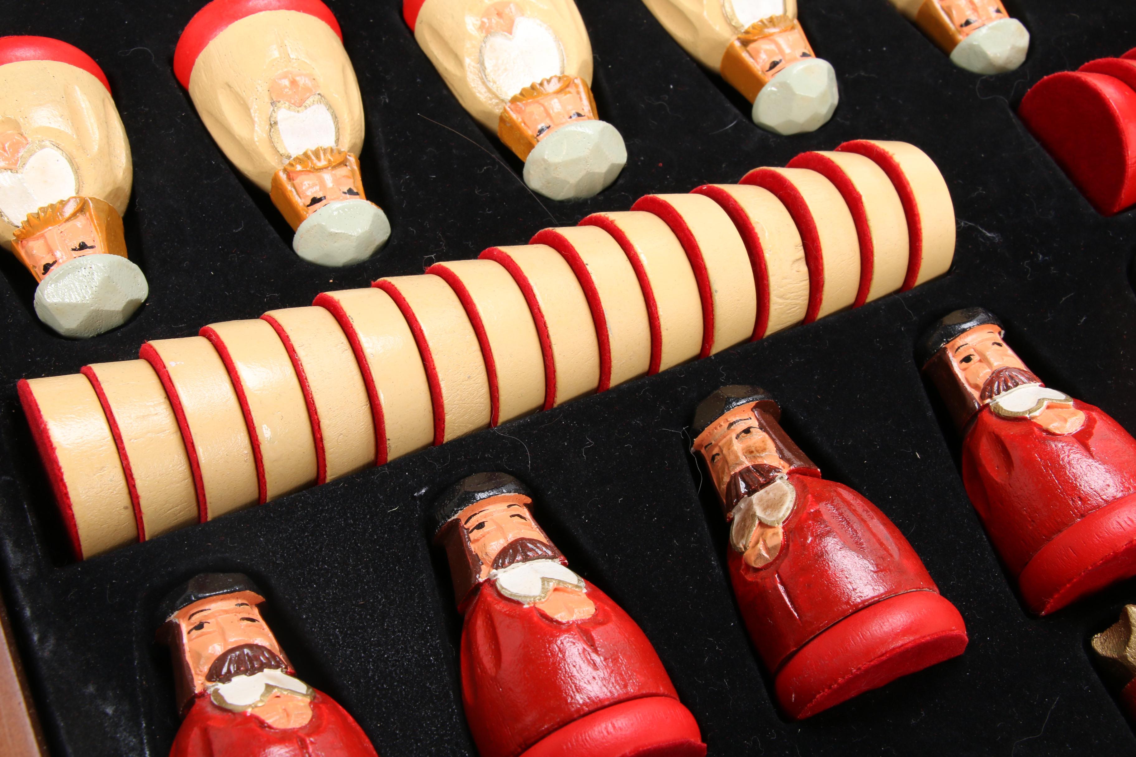 Thomas Pacconi Classics Wooden Chess and Checkers Set