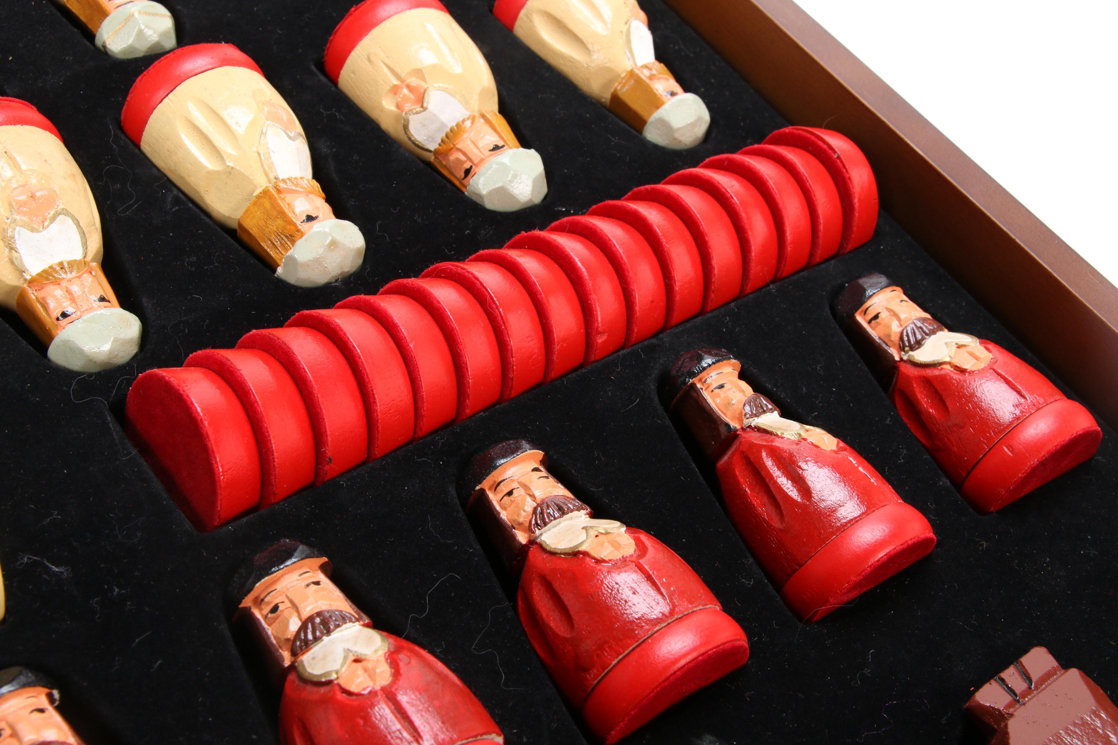 Thomas Pacconi Classics Wooden Chess and Checkers Set