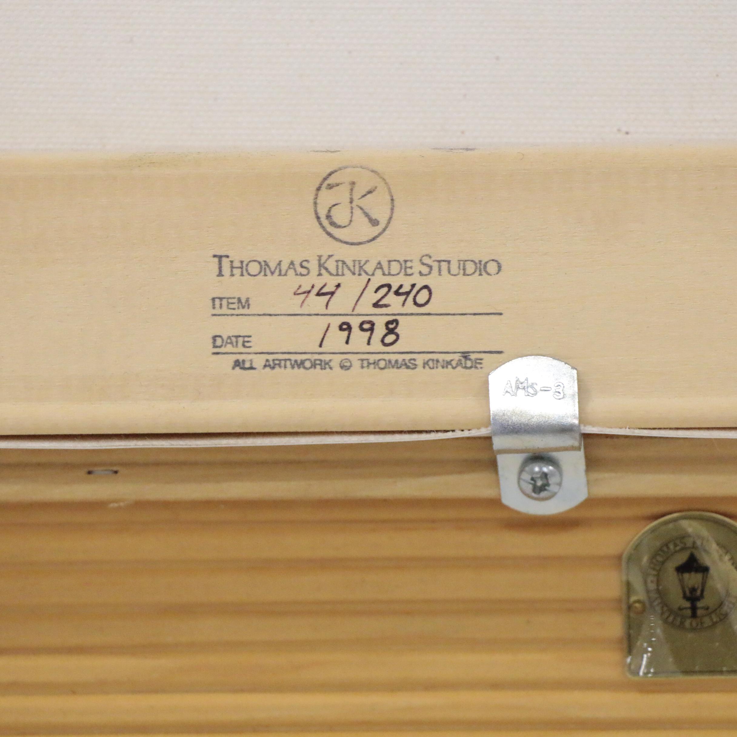 Thomas Kinkade Hand Embellished Offset Lithograph "The Mountain Chapel", 1998