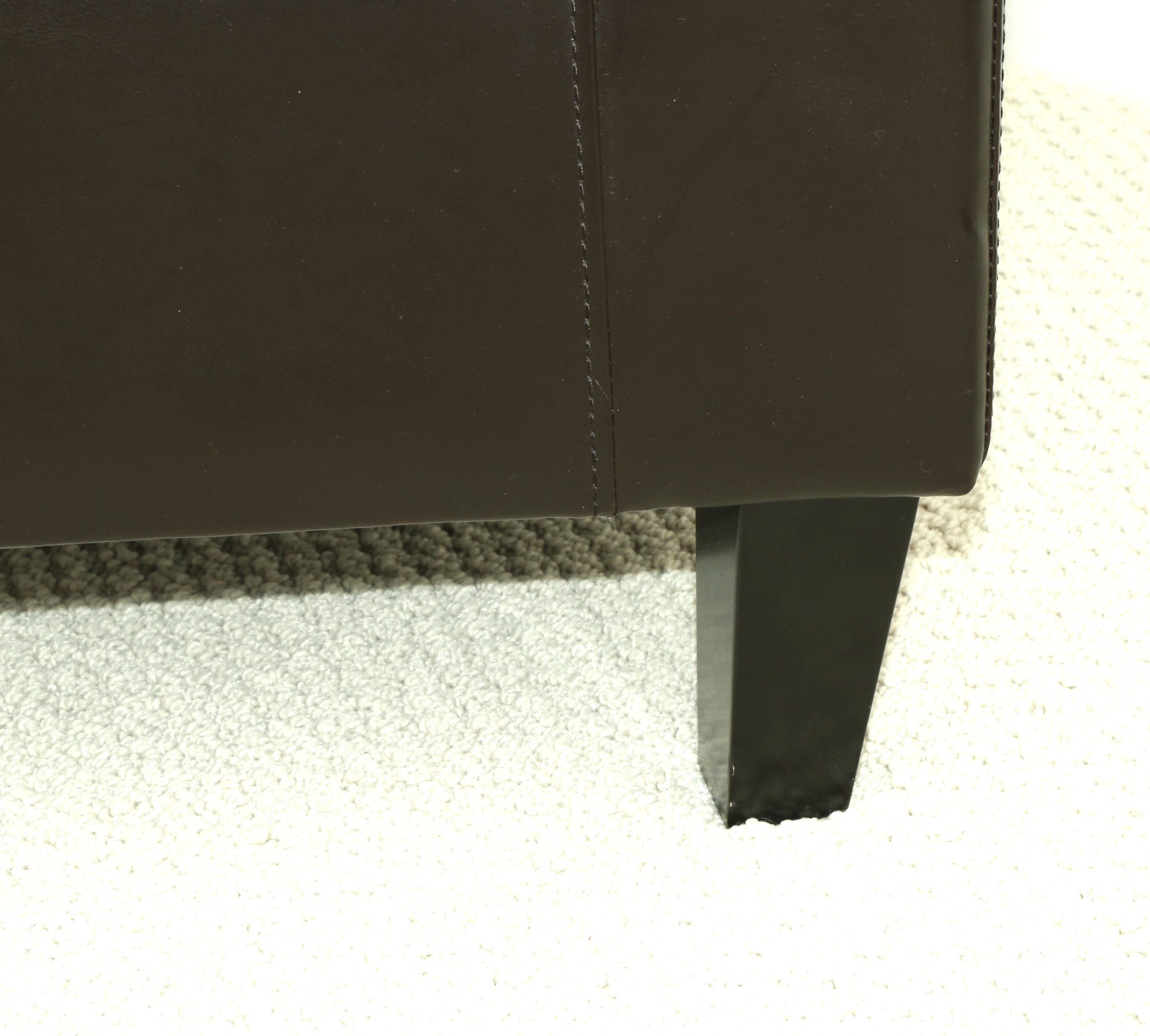 Contemporary Leather Upholstered Barrel Armchair