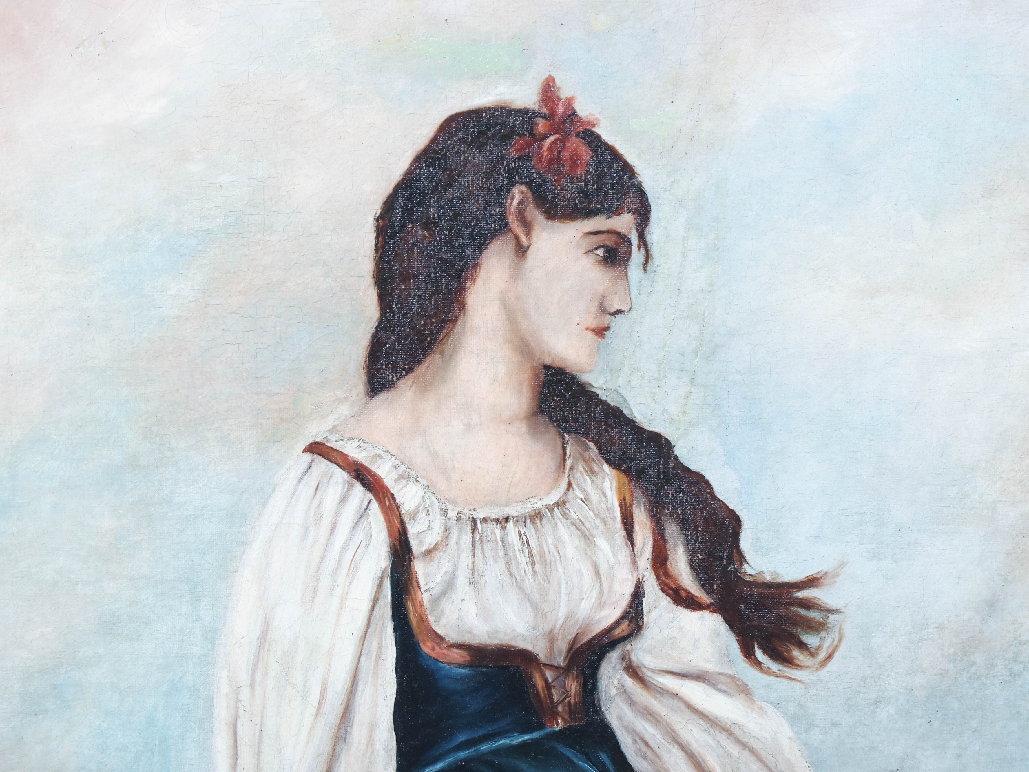 Oil Painting after Jules-Joseph Lefebvre "Graziella"