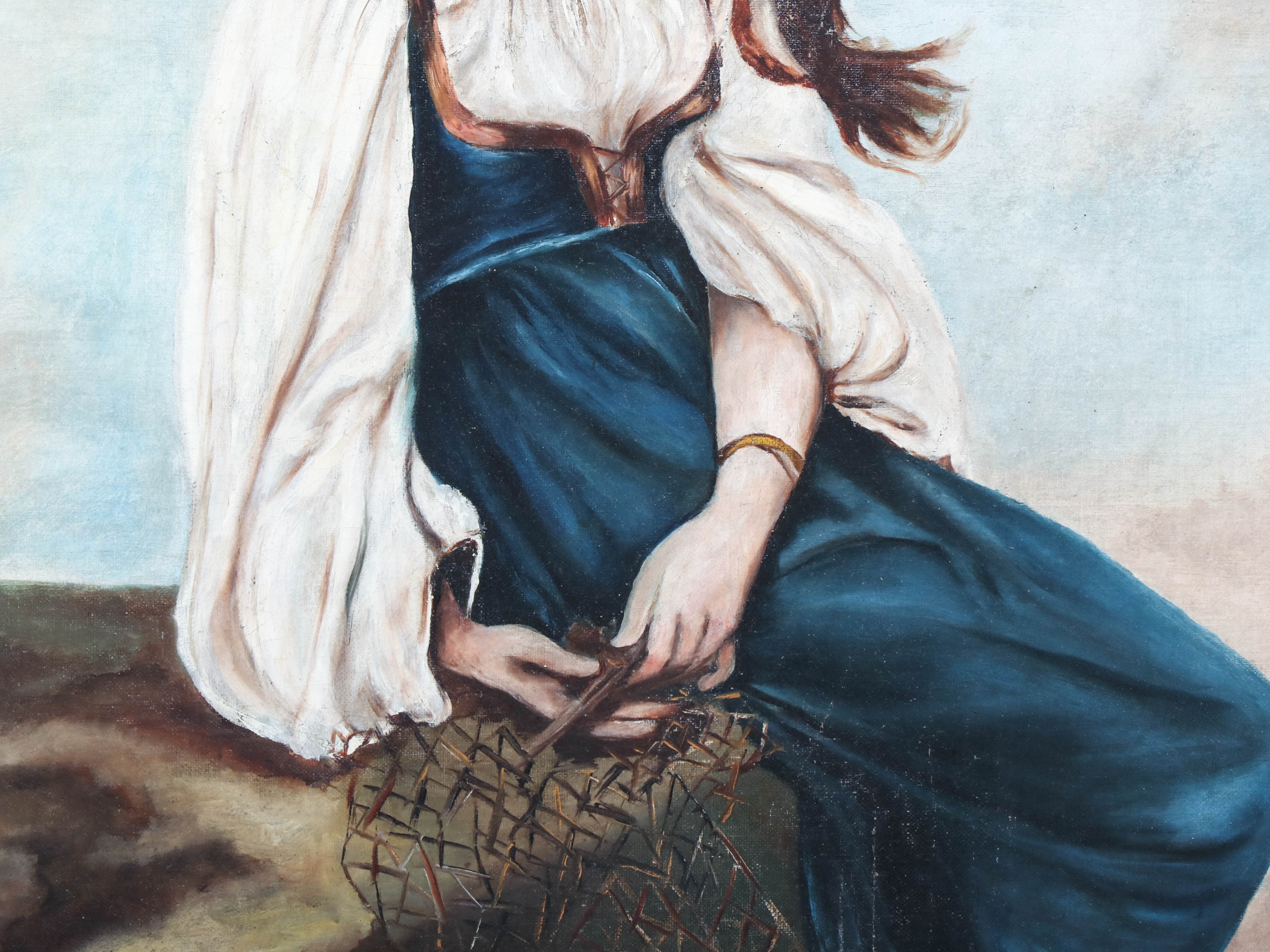 Oil Painting after Jules-Joseph Lefebvre "Graziella"