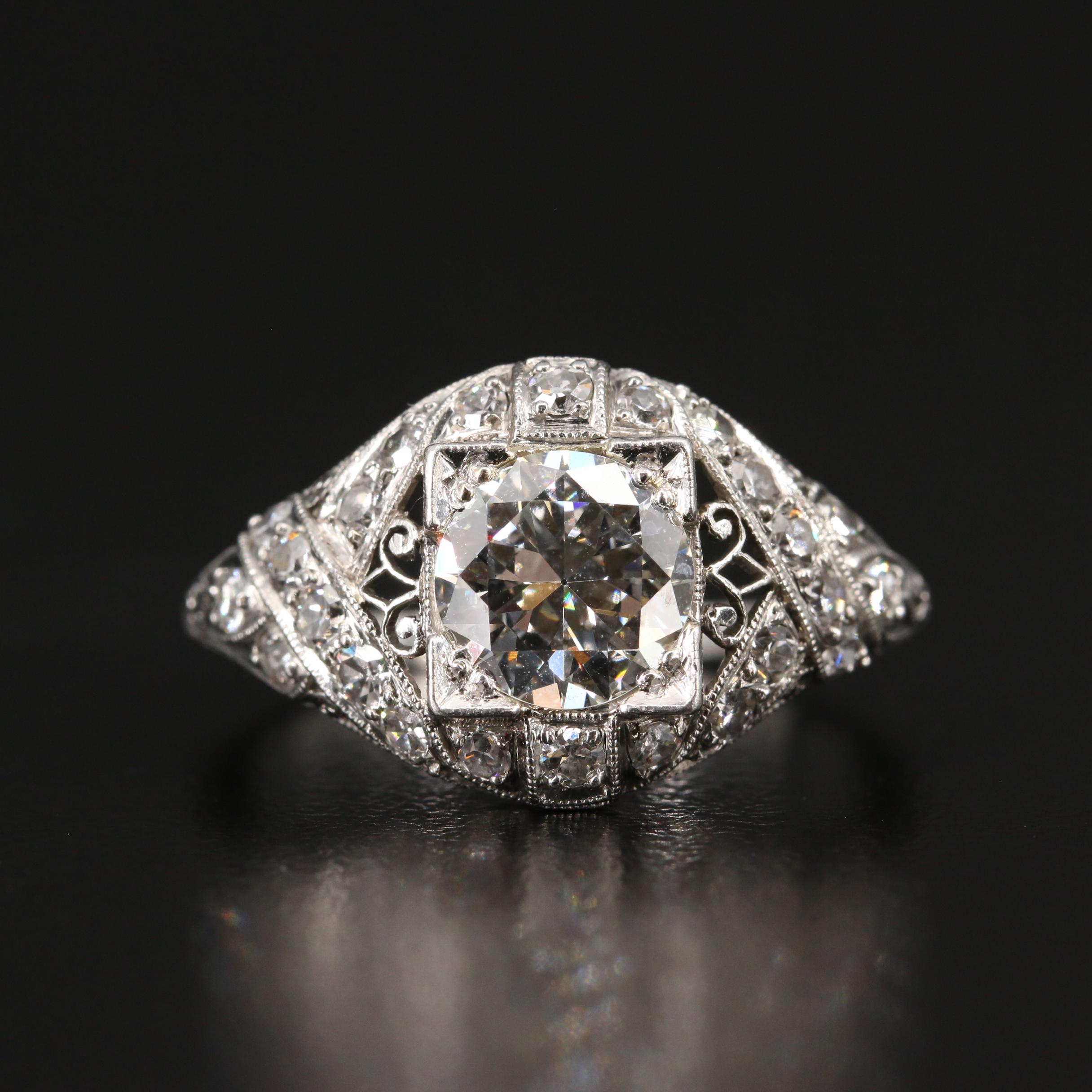 Edwardian Platinum 1.75 CTW Diamond Ring