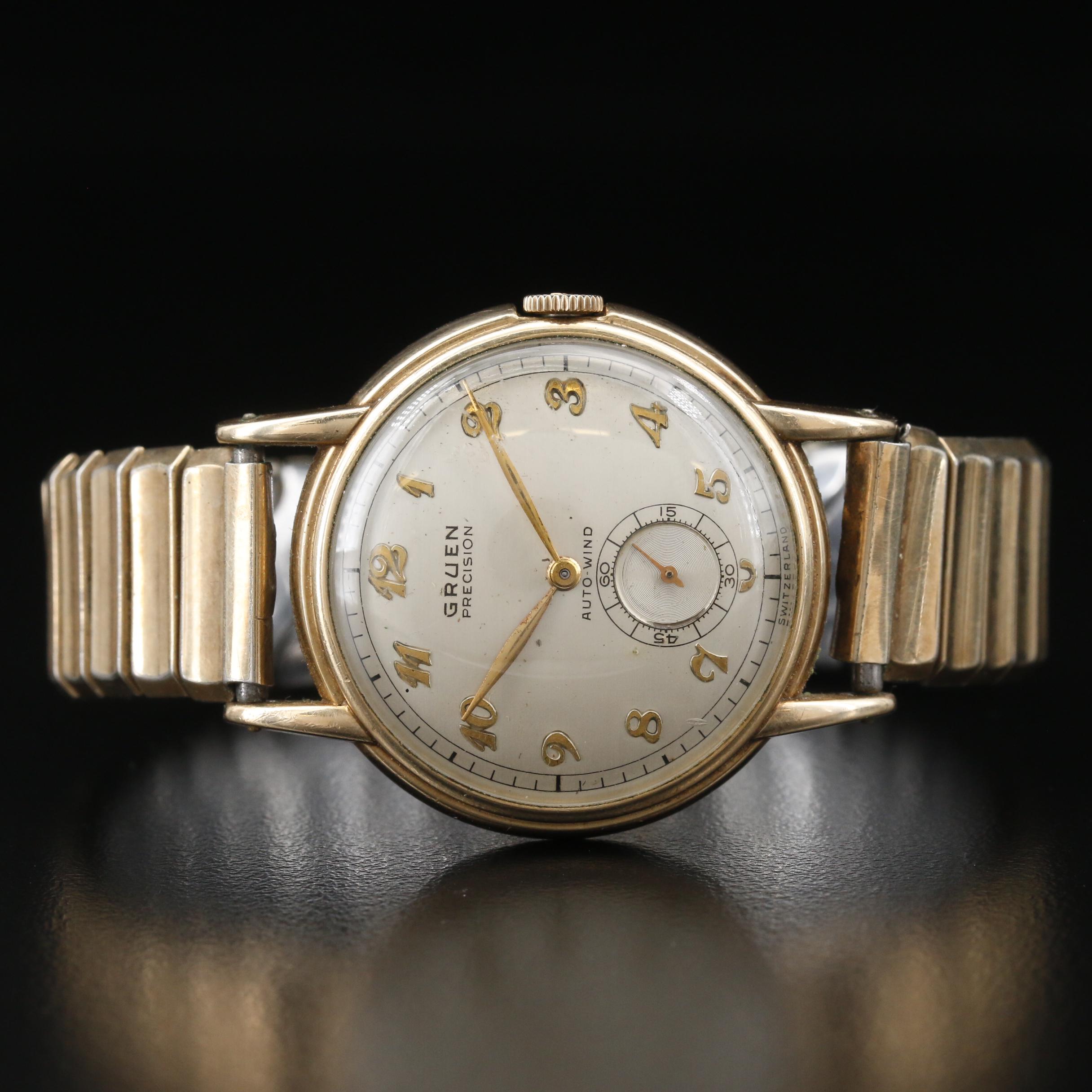 Vintage Gruen 10K Gold Filled Automatic Watch