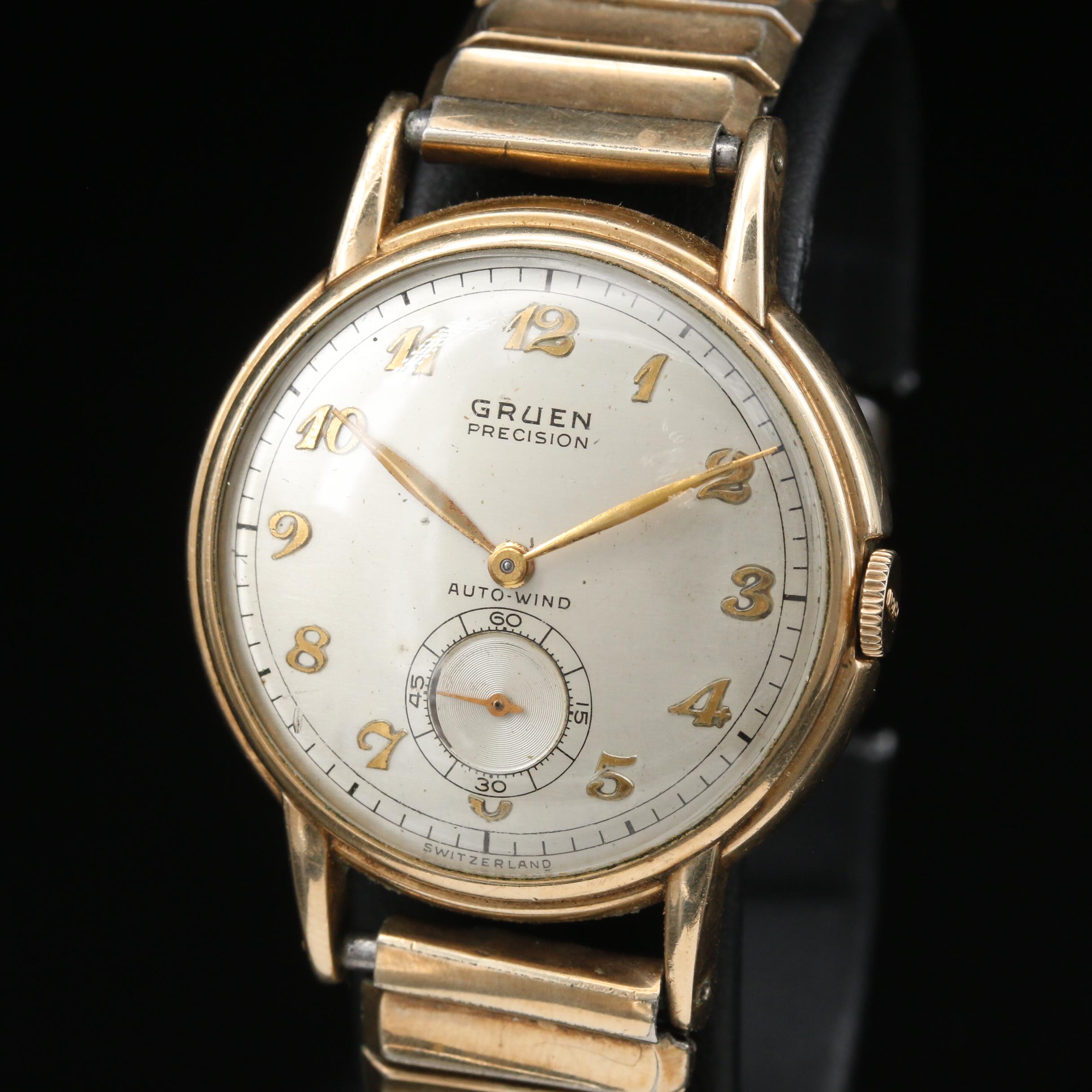 Vintage Gruen 10K Gold Filled Automatic Watch