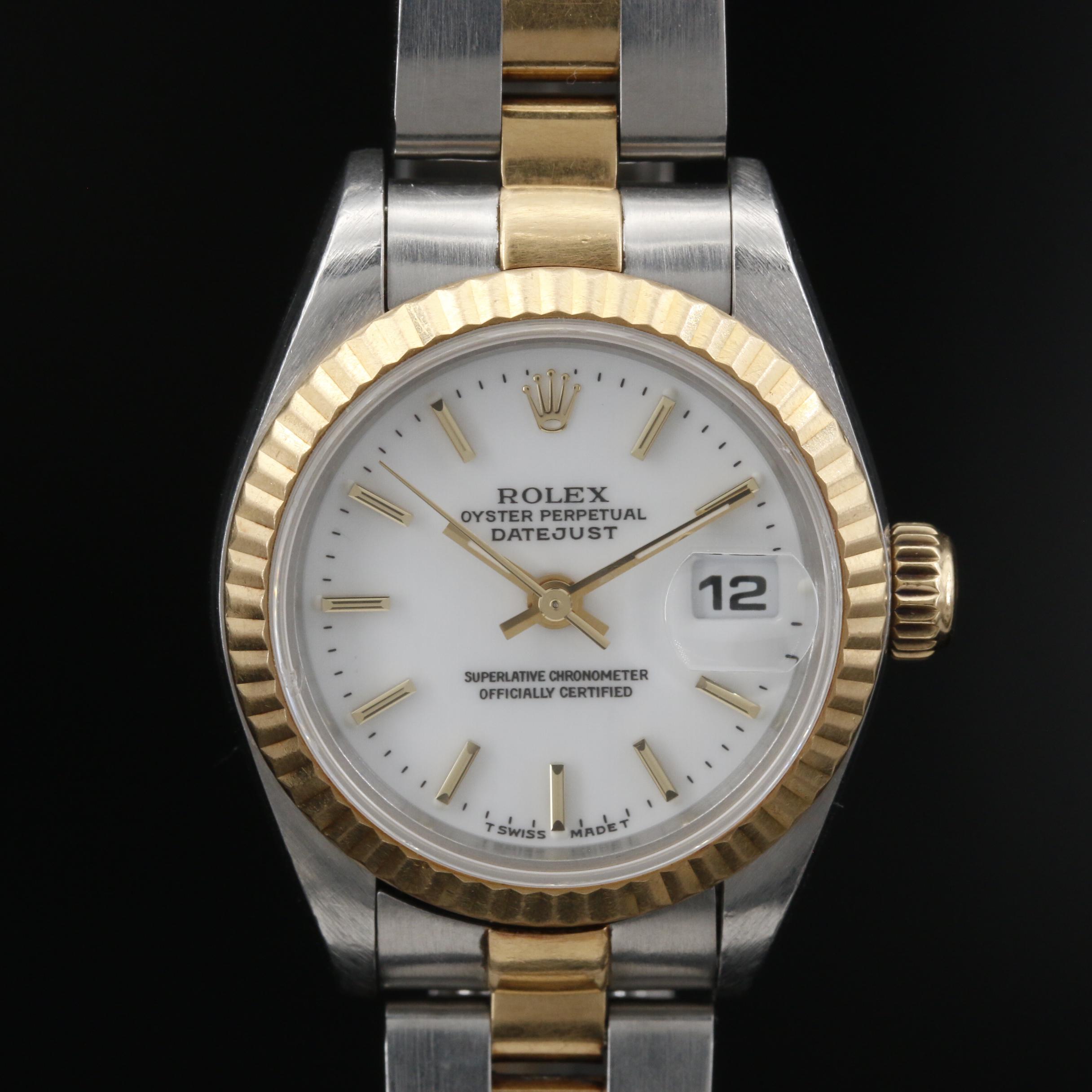 1996 Rolex Datejust 18K and Stainless Steel Automatic Watch