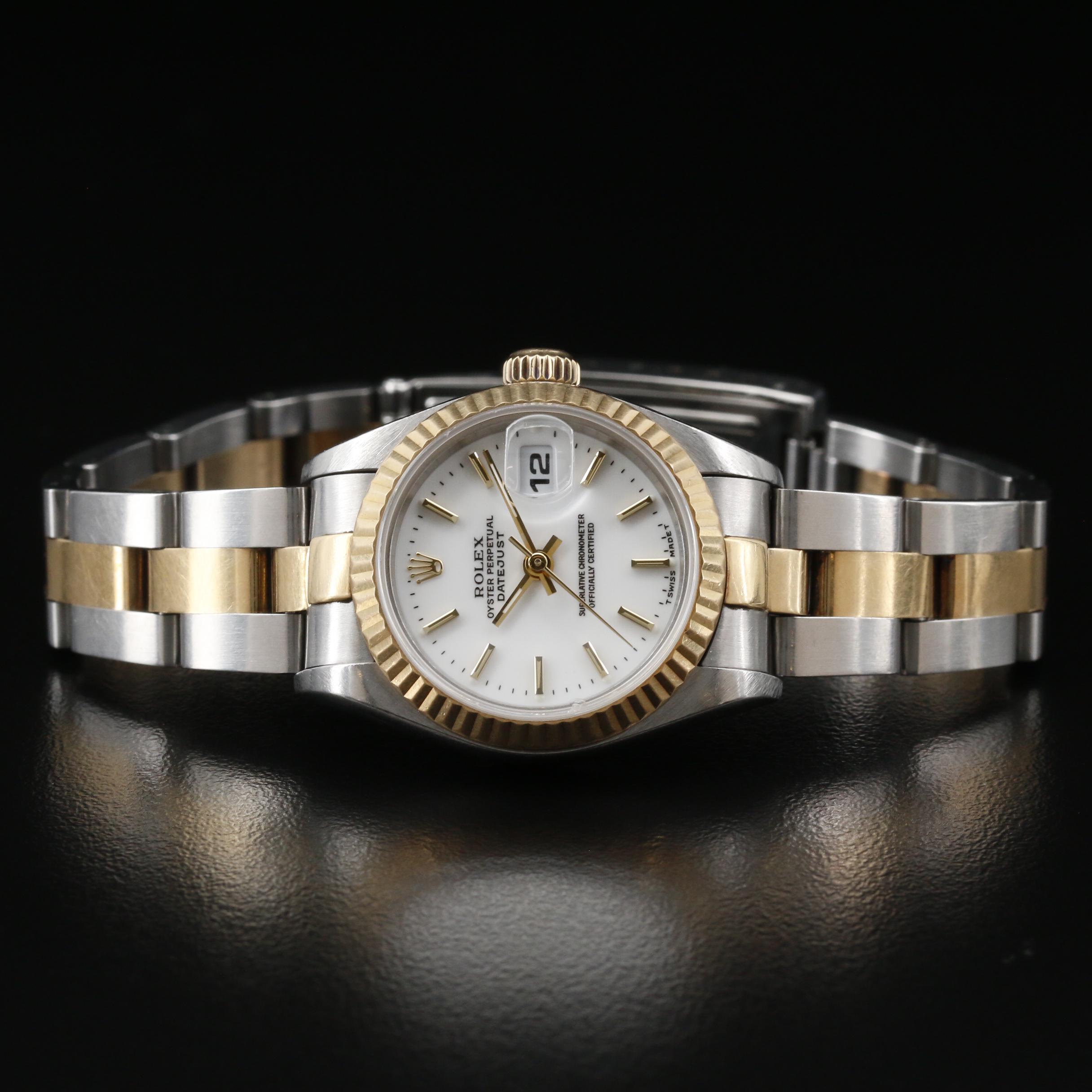 1996 Rolex Datejust 18K and Stainless Steel Automatic Watch