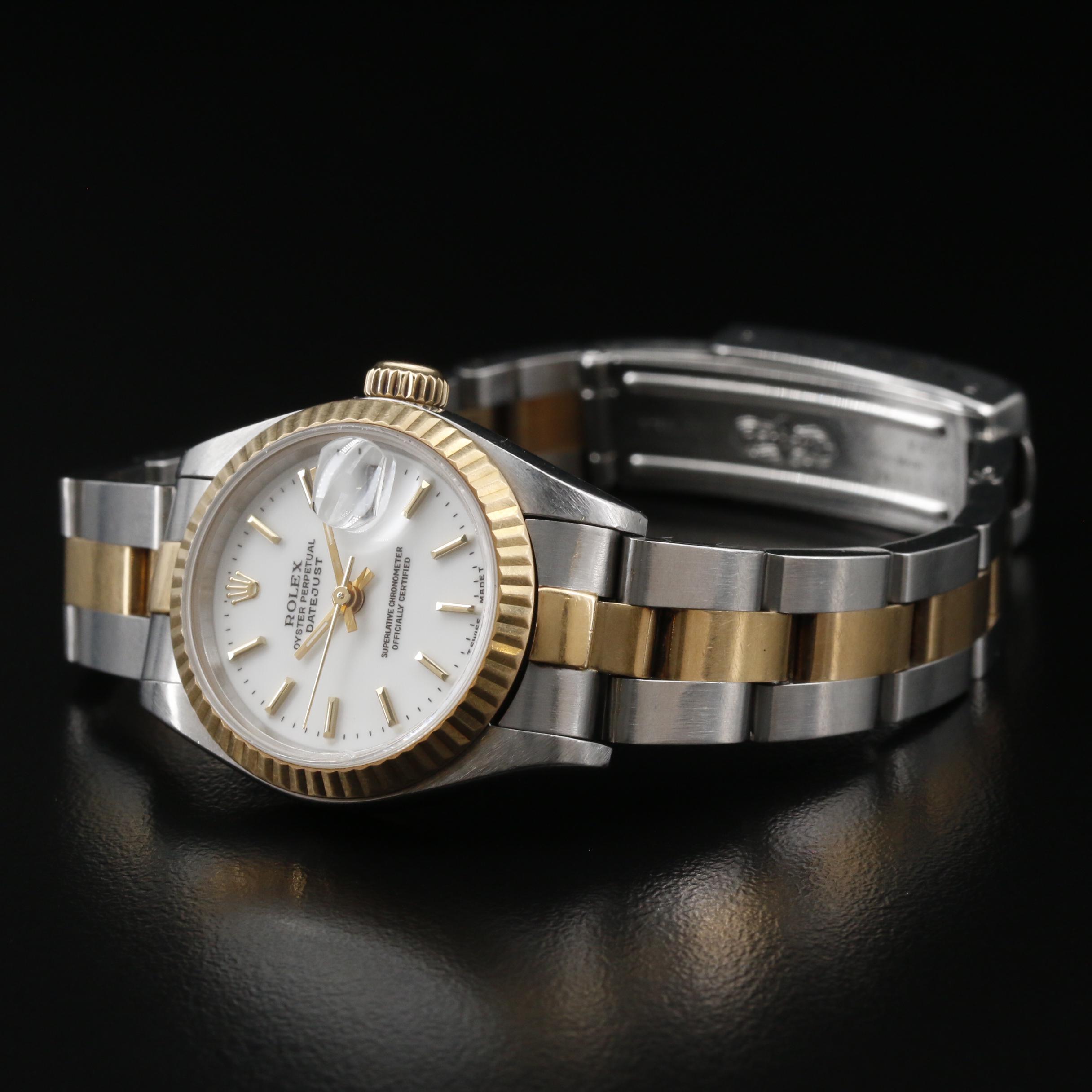 1996 Rolex Datejust 18K and Stainless Steel Automatic Watch