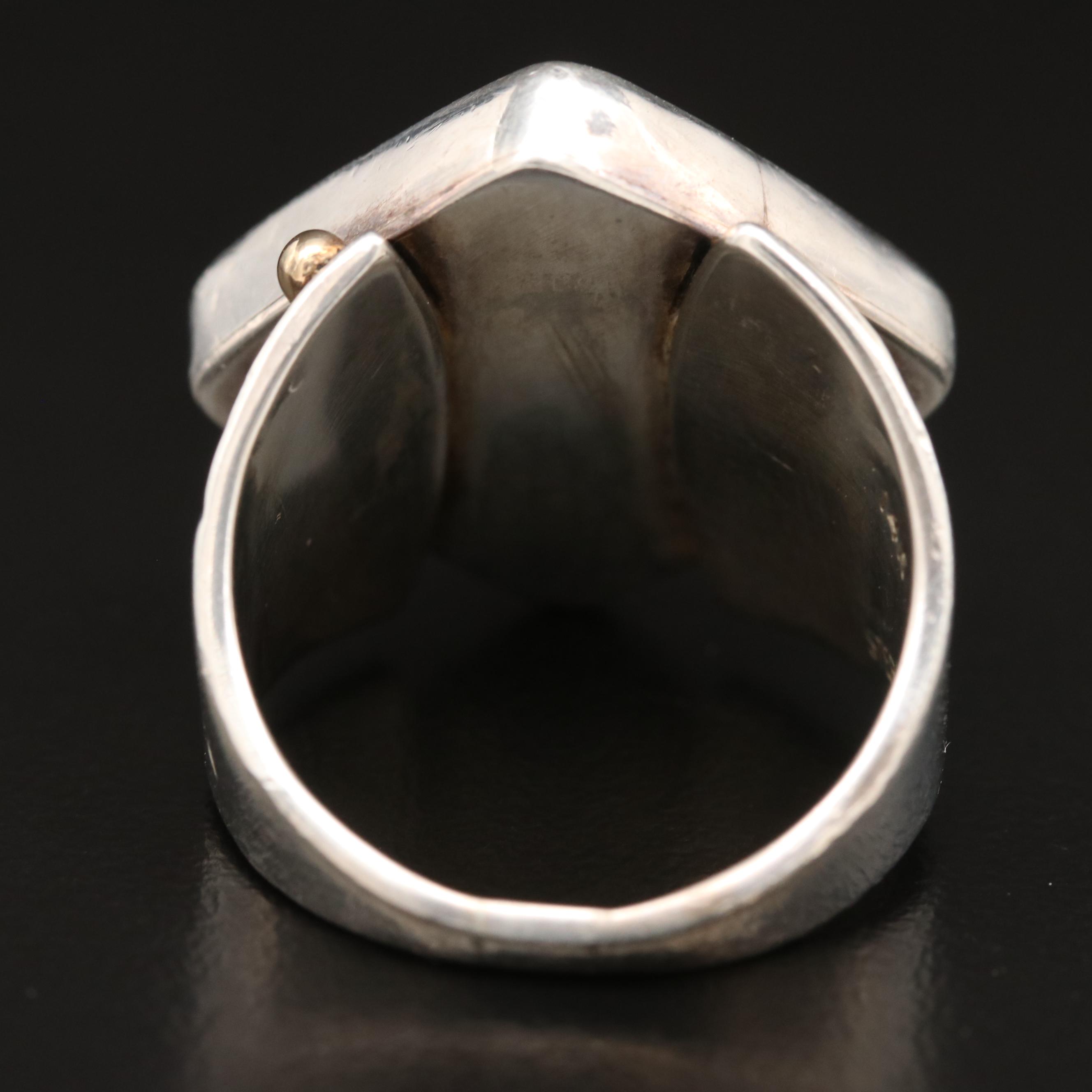 Bill and Lisa Bailey Studio Art Cloisonné Ring with 14K Accents