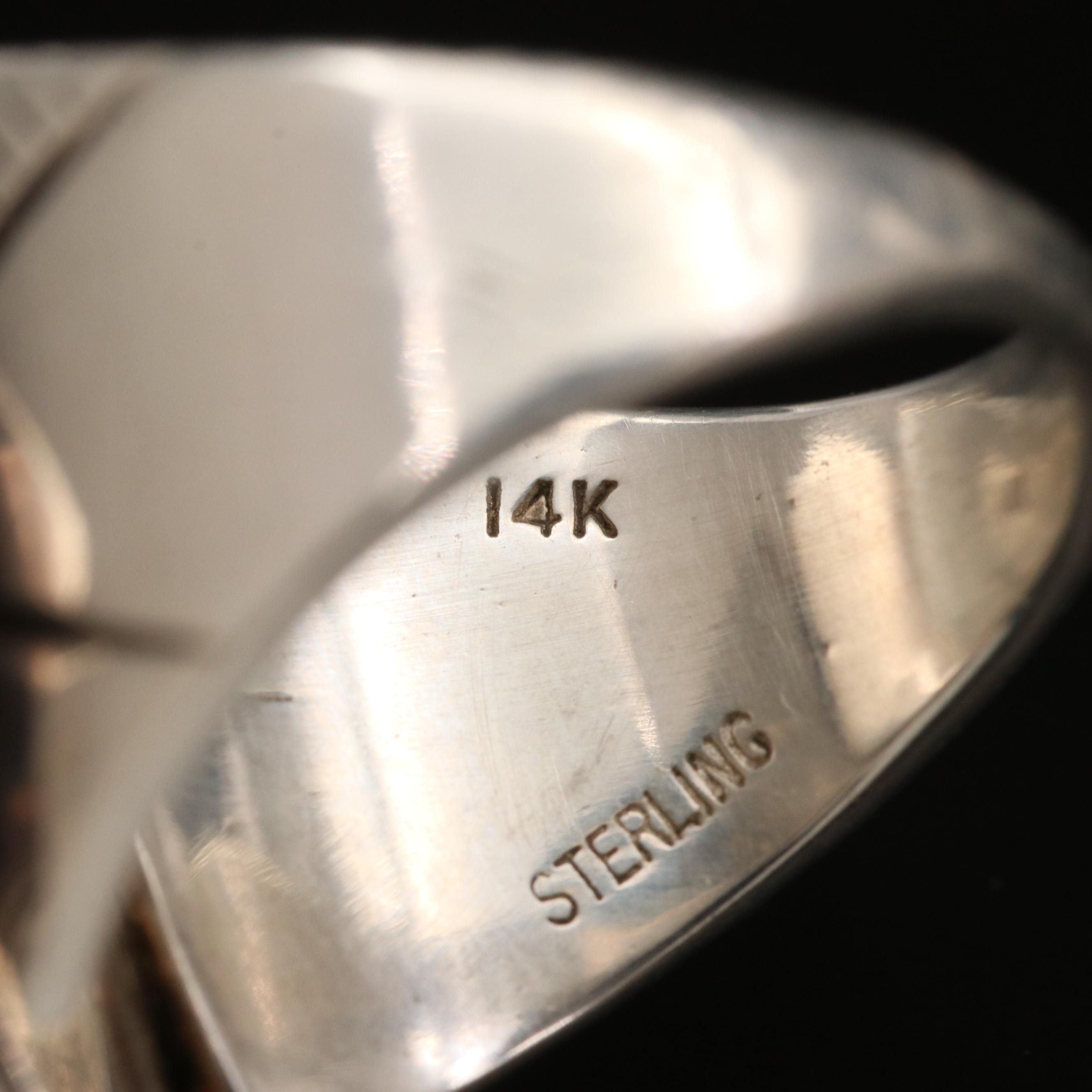 Bill and Lisa Bailey Studio Art Cloisonné Ring with 14K Accents