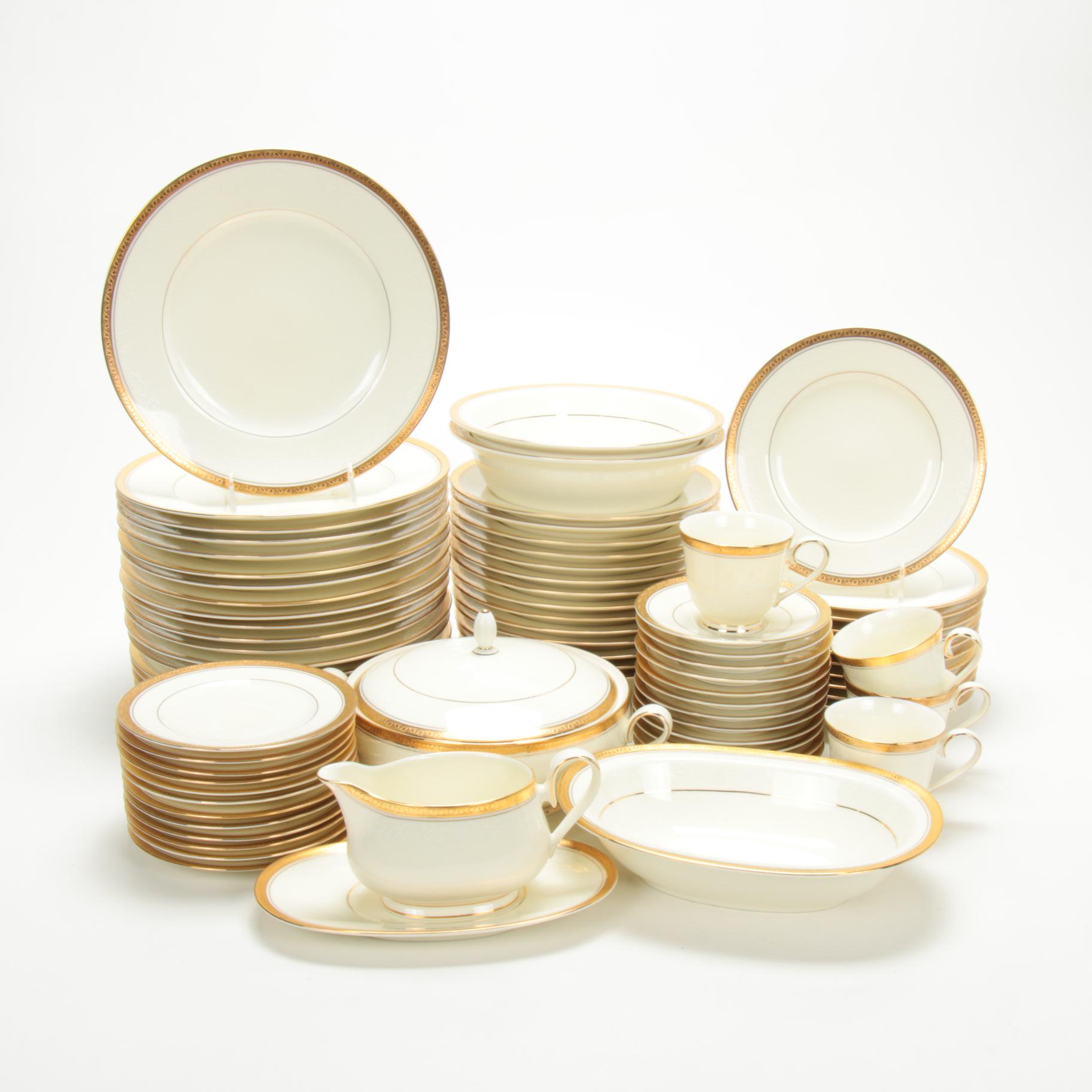 Noritake "Ardmore Gold" Porcelain Dinnerware and Serving Pieces, 2000–2006