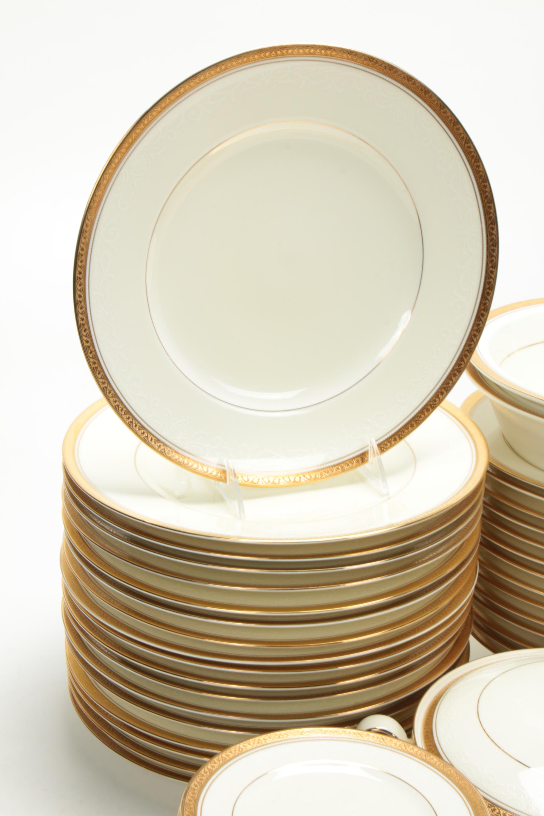 Noritake "Ardmore Gold" Porcelain Dinnerware and Serving Pieces, 2000–2006