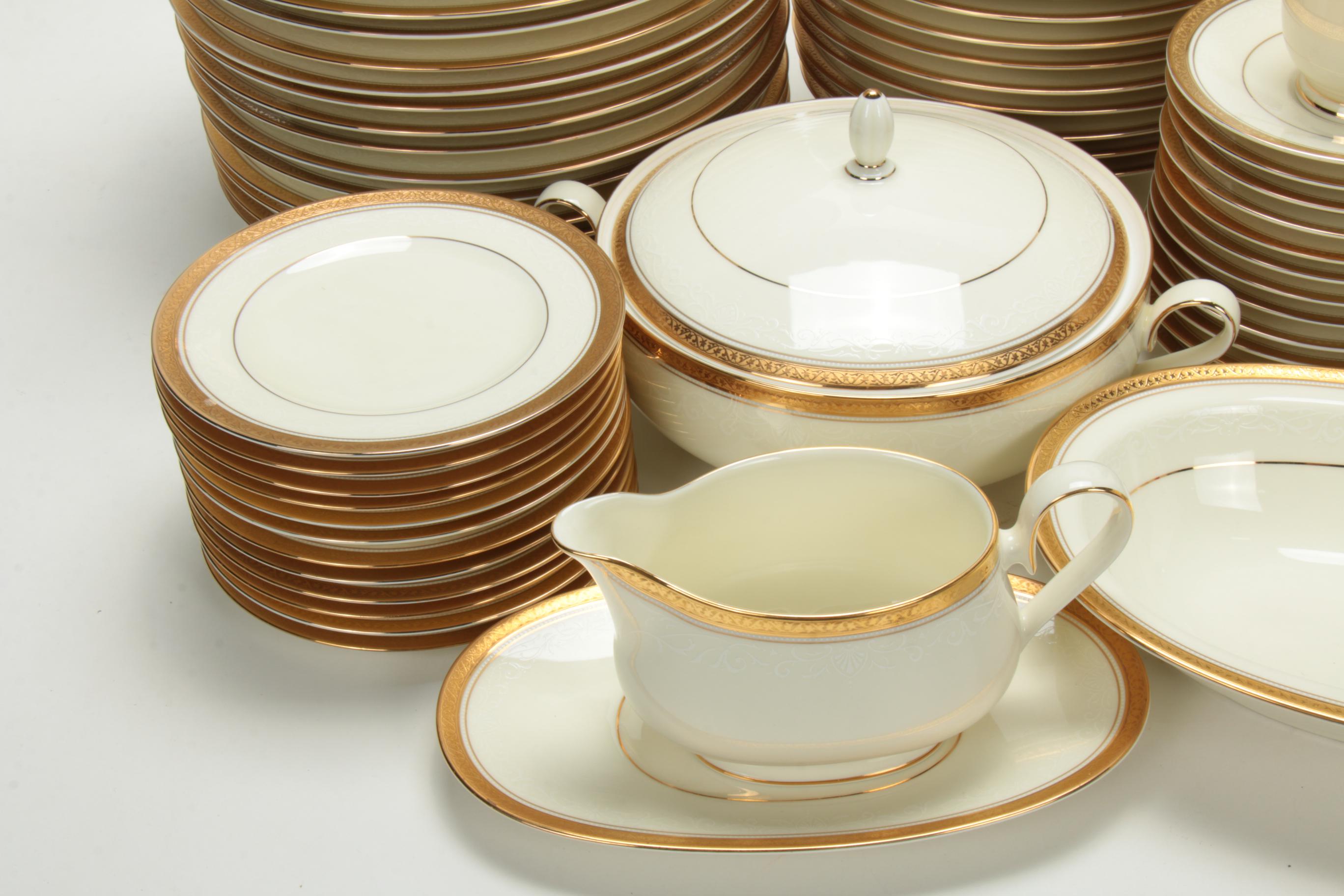 Noritake "Ardmore Gold" Porcelain Dinnerware and Serving Pieces, 2000–2006