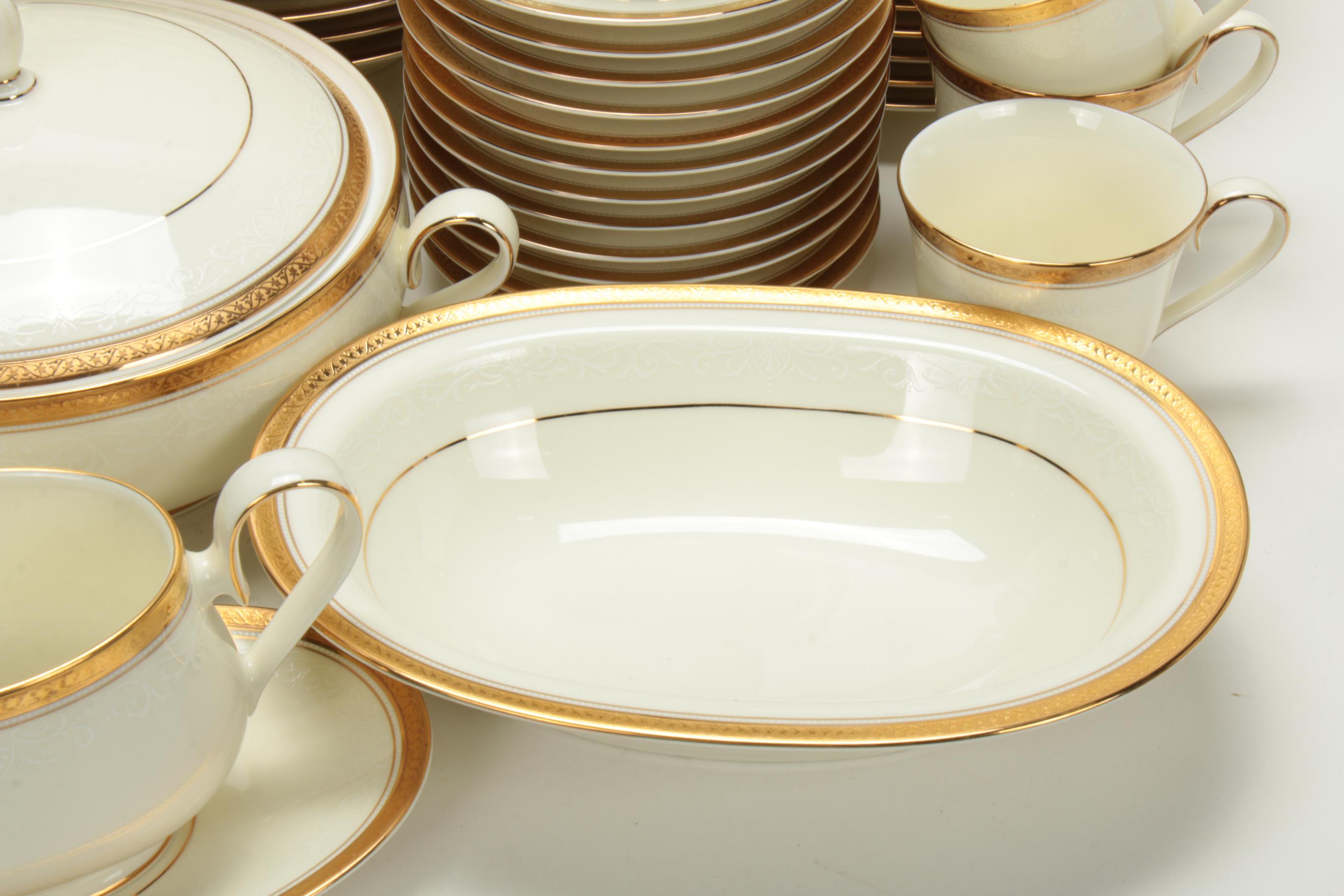 Noritake "Ardmore Gold" Porcelain Dinnerware and Serving Pieces, 2000–2006