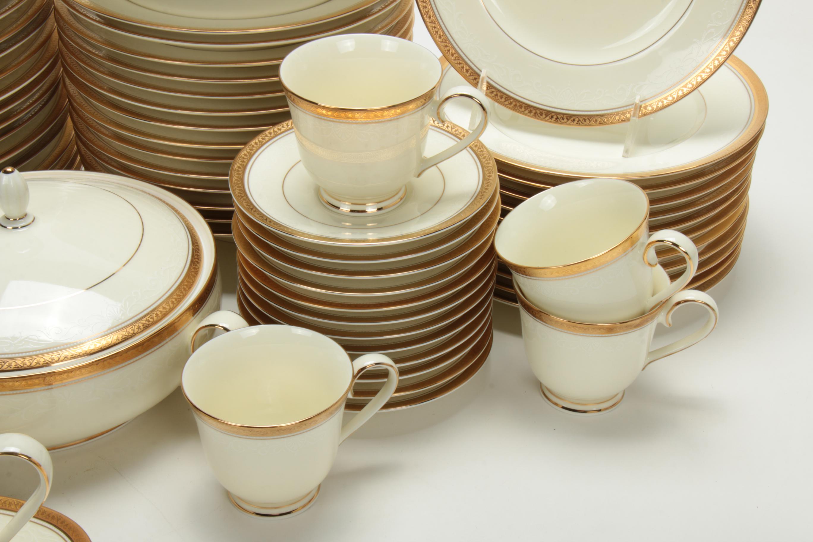 Noritake "Ardmore Gold" Porcelain Dinnerware and Serving Pieces, 2000–2006
