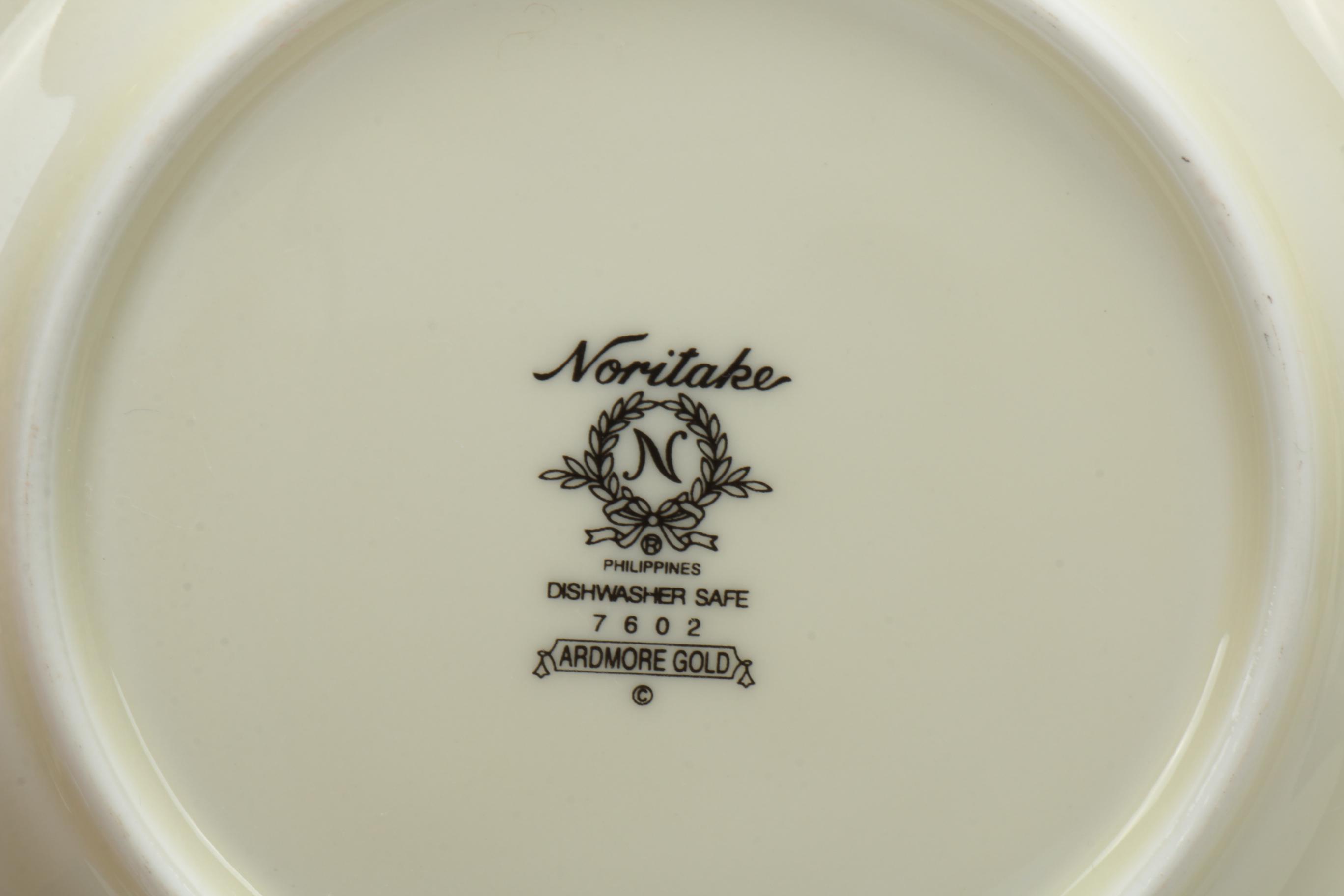 Noritake "Ardmore Gold" Porcelain Dinnerware and Serving Pieces, 2000–2006