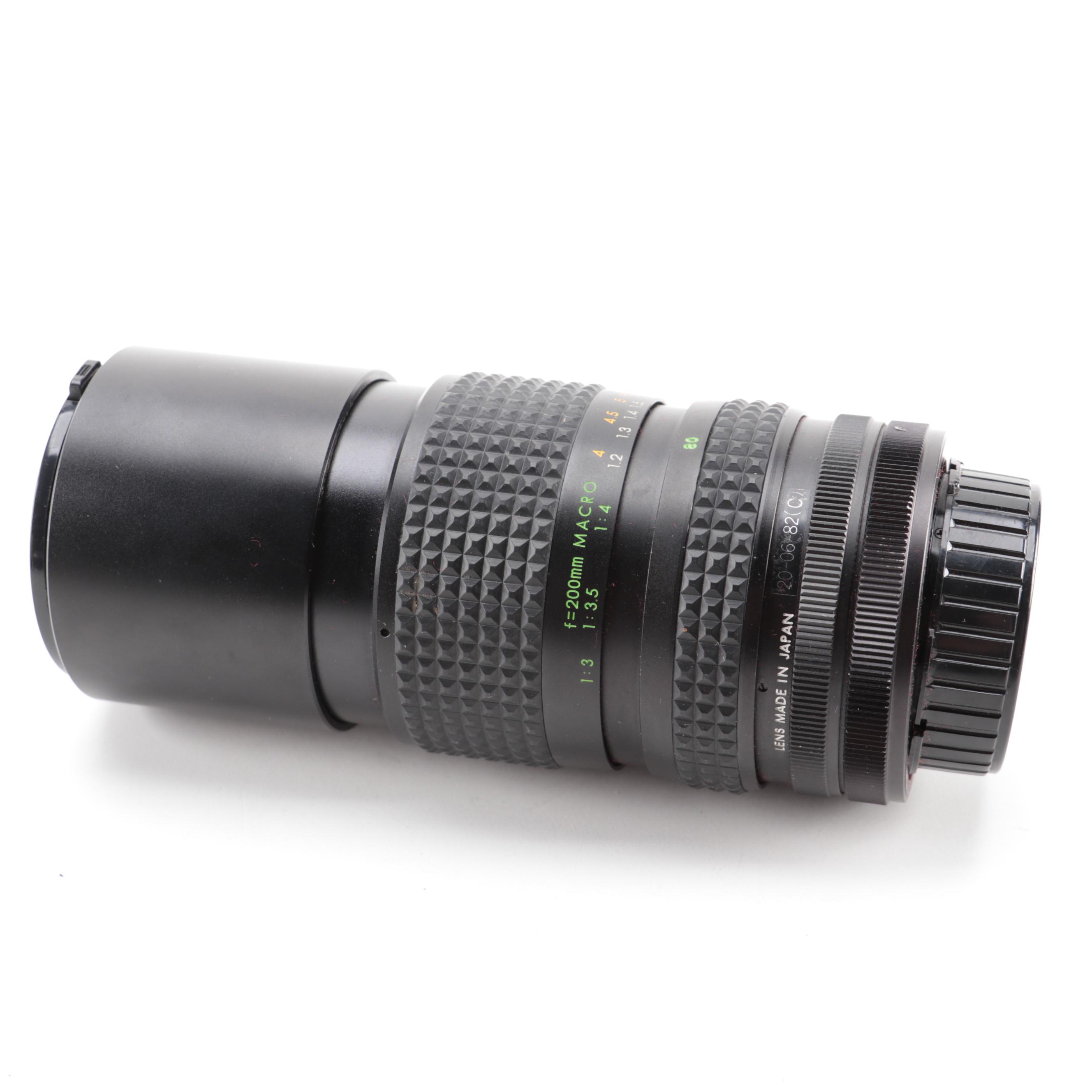 Canon AE-1 Camera and Lenses