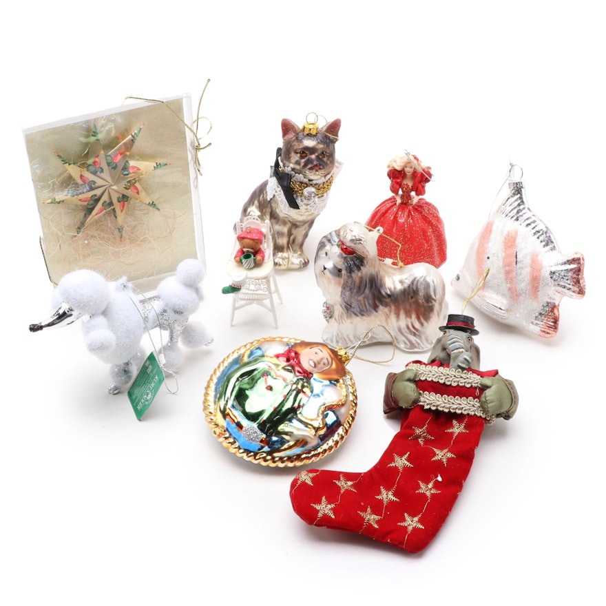 Kurt Adler Poodle Ornament with Other Animal and Novelty Christmas Ornaments