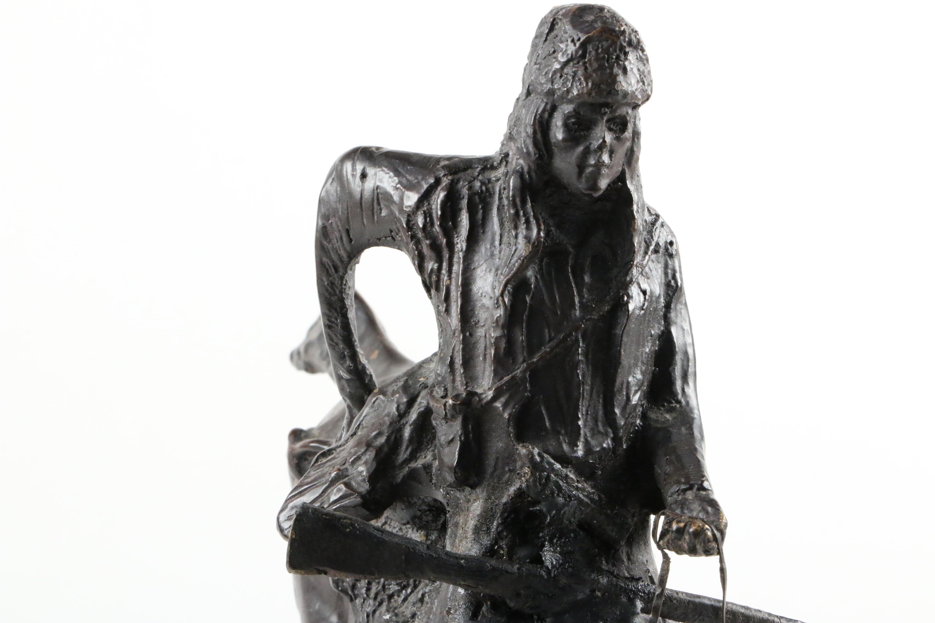 Brass Sculpture after Frederic Remington "Mountain Man"