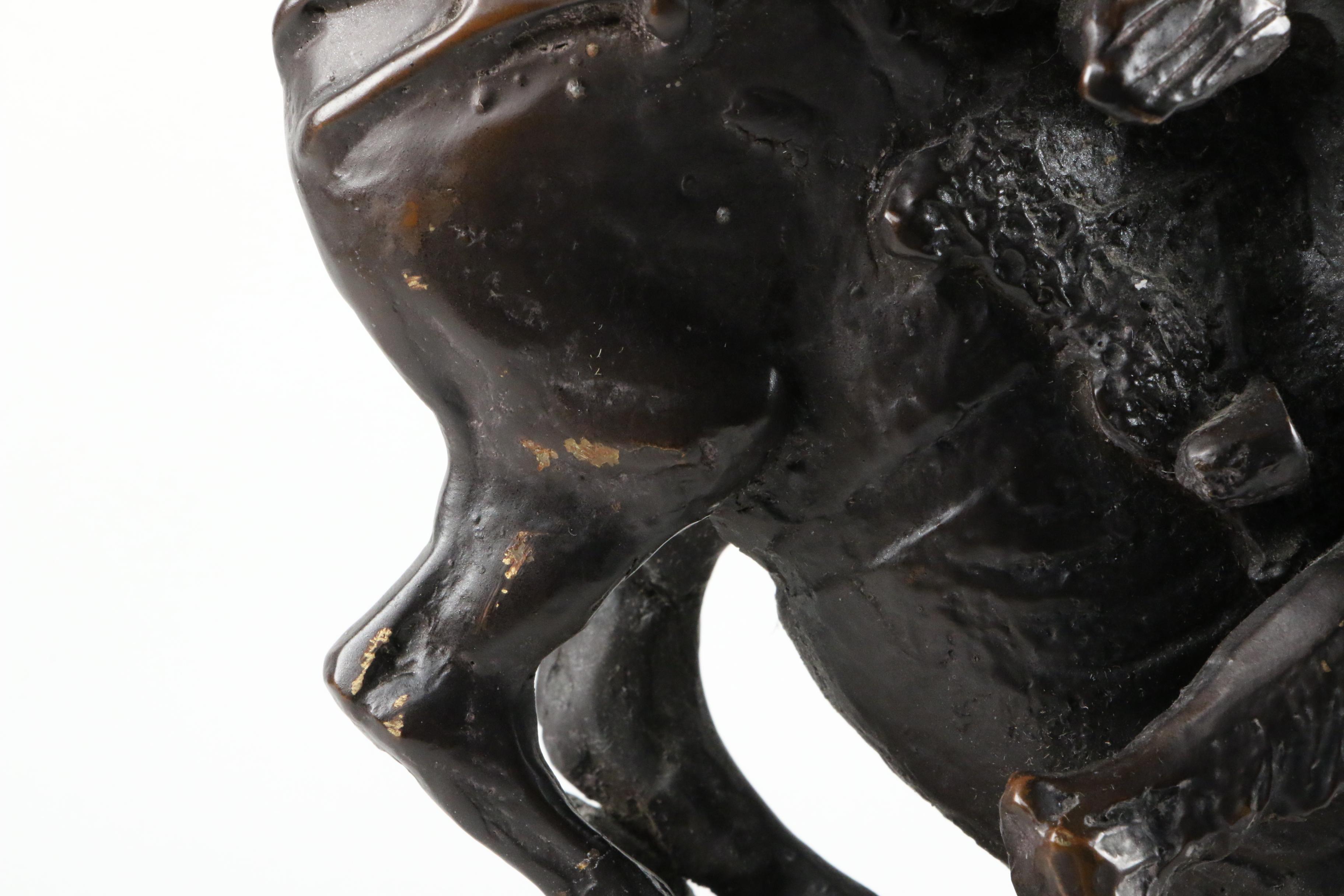 Brass Sculpture after Frederic Remington "Mountain Man"