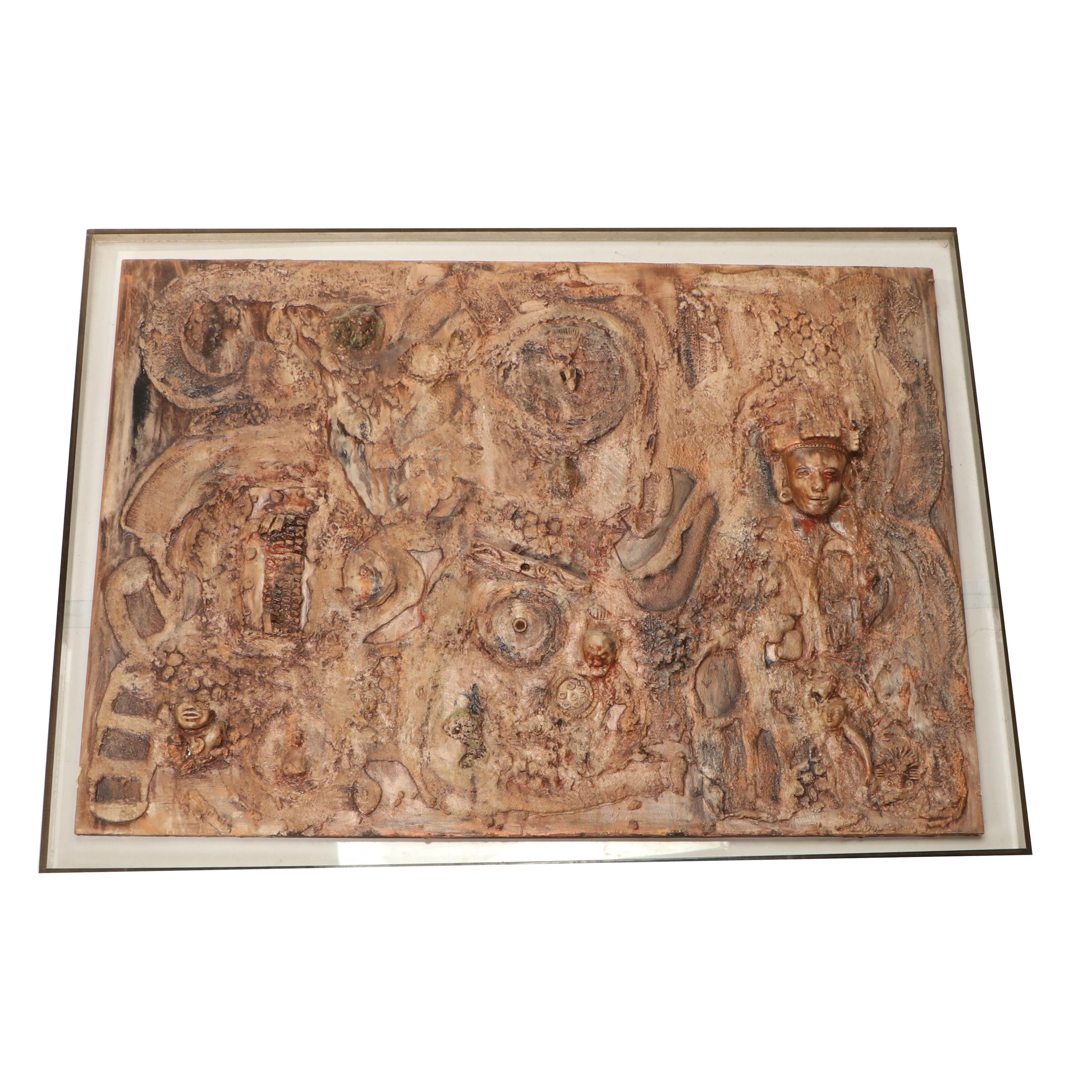 Pearl Schwartz Mixed Media Painting, 20th Century