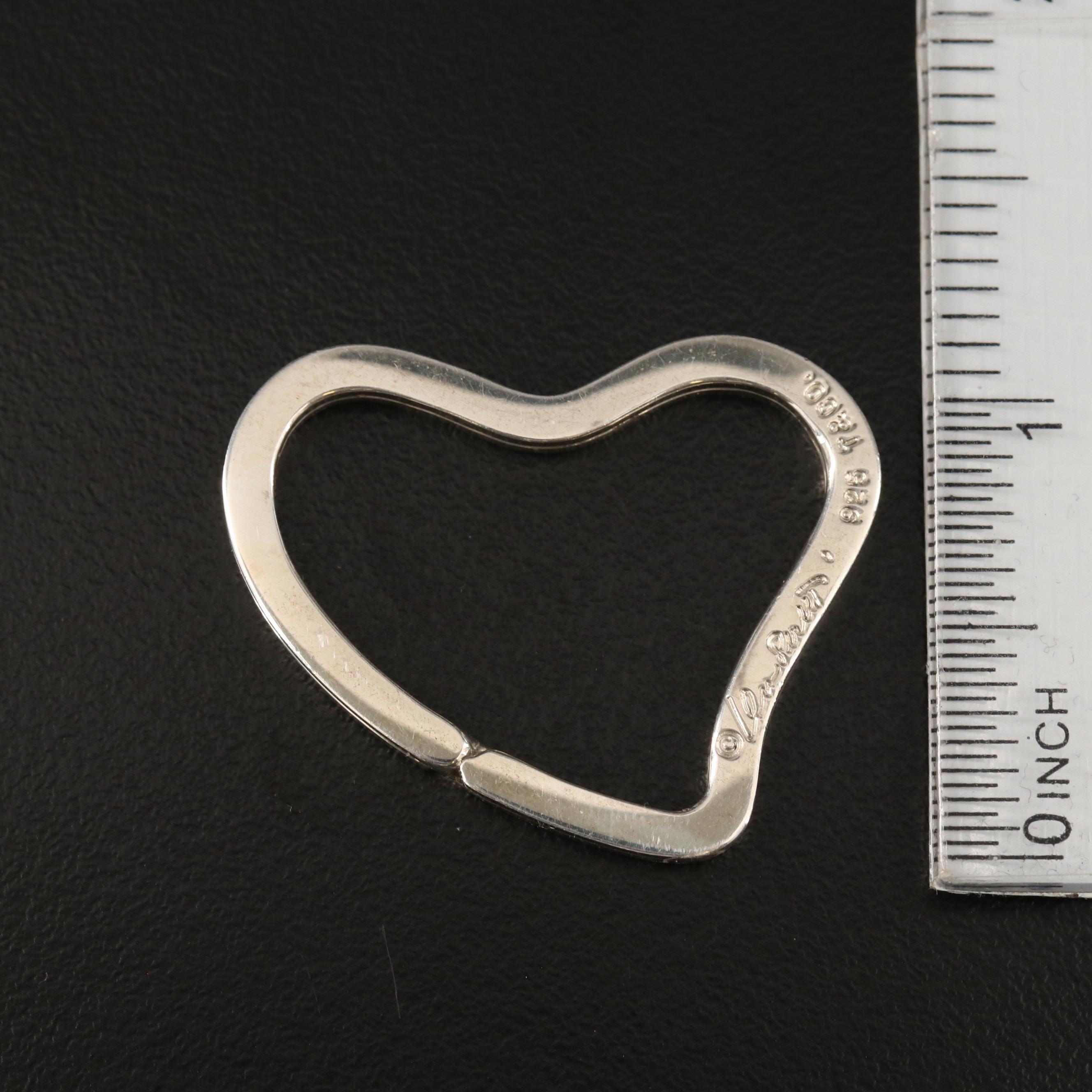 Elsa Peretti for Tiffany & Co. Sterling Silver Heart Shaped Key Ring