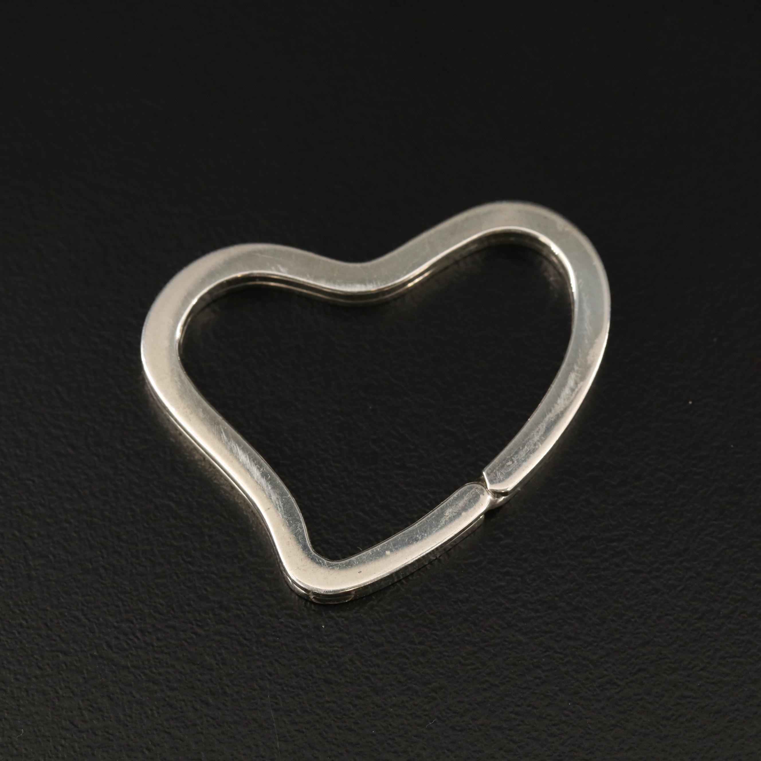 Elsa Peretti for Tiffany & Co. Sterling Silver Heart Shaped Key Ring