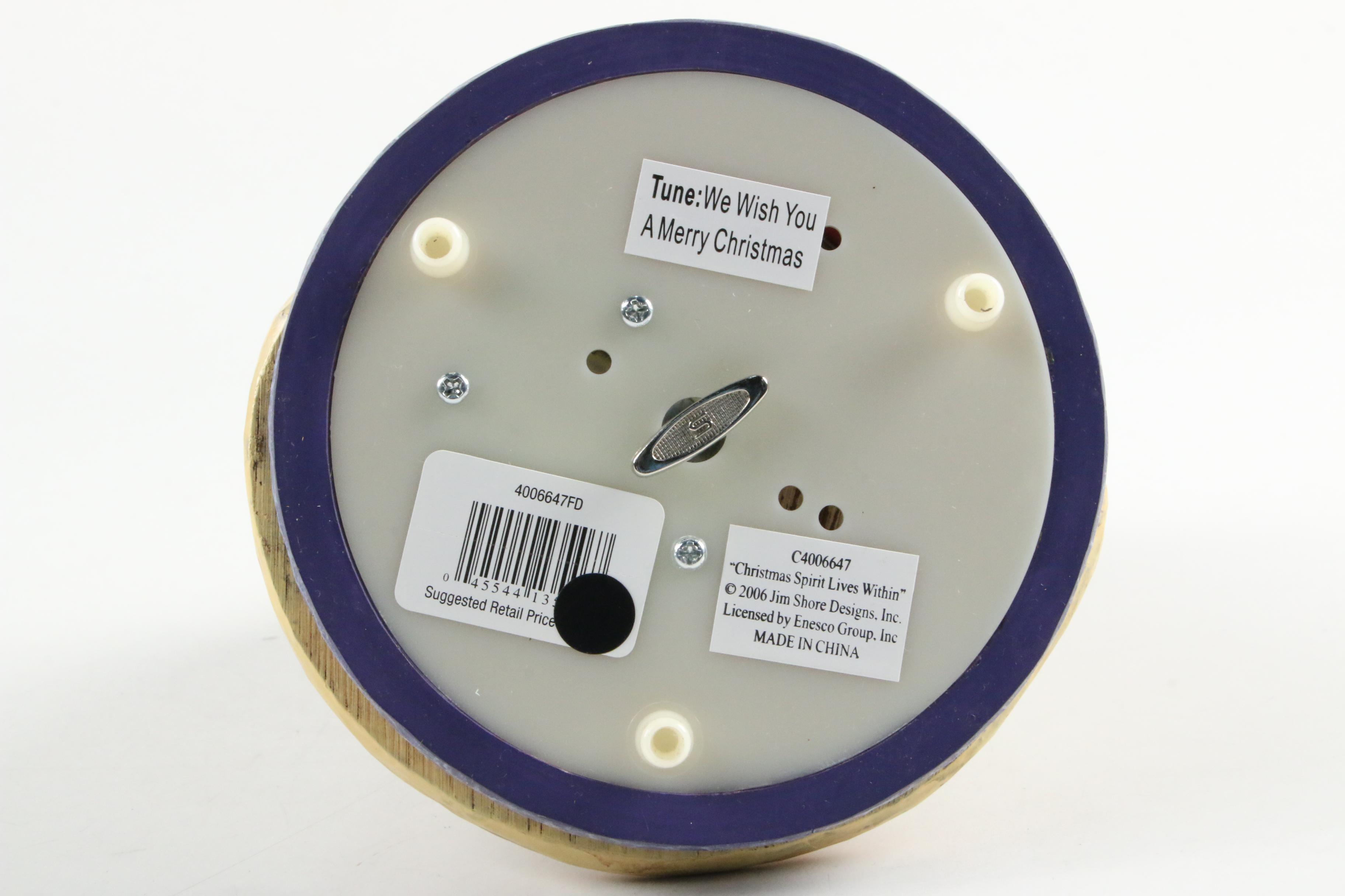 Jim Shore "Christmas Spirit Lives Within" Musical Figurine