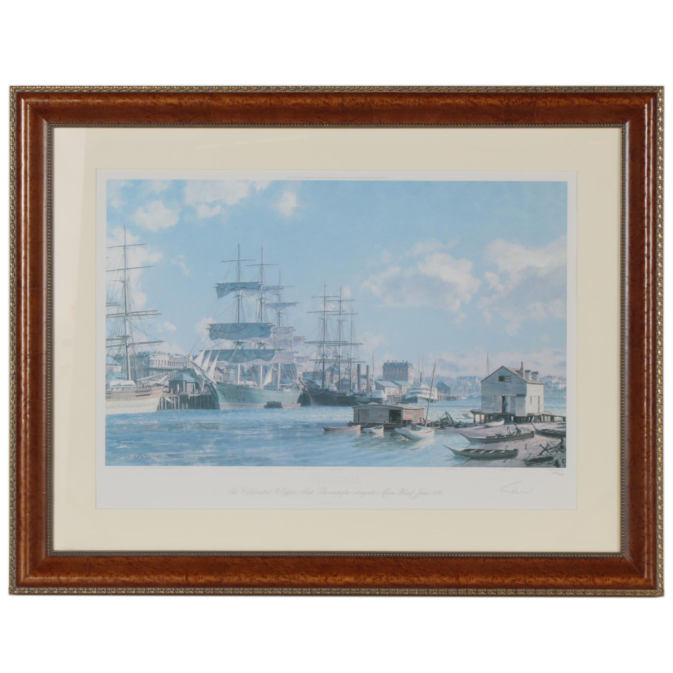 John Stobart Offset Lithograph "Victoria", 1993