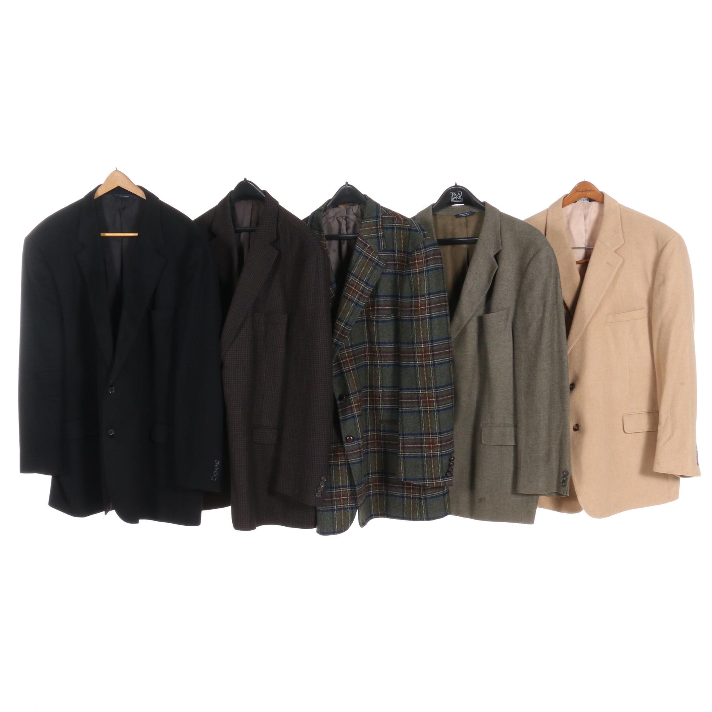 Cashmere and Camel Hair Suit Jackets, Including Ralph Lauren and Brooks Brothers