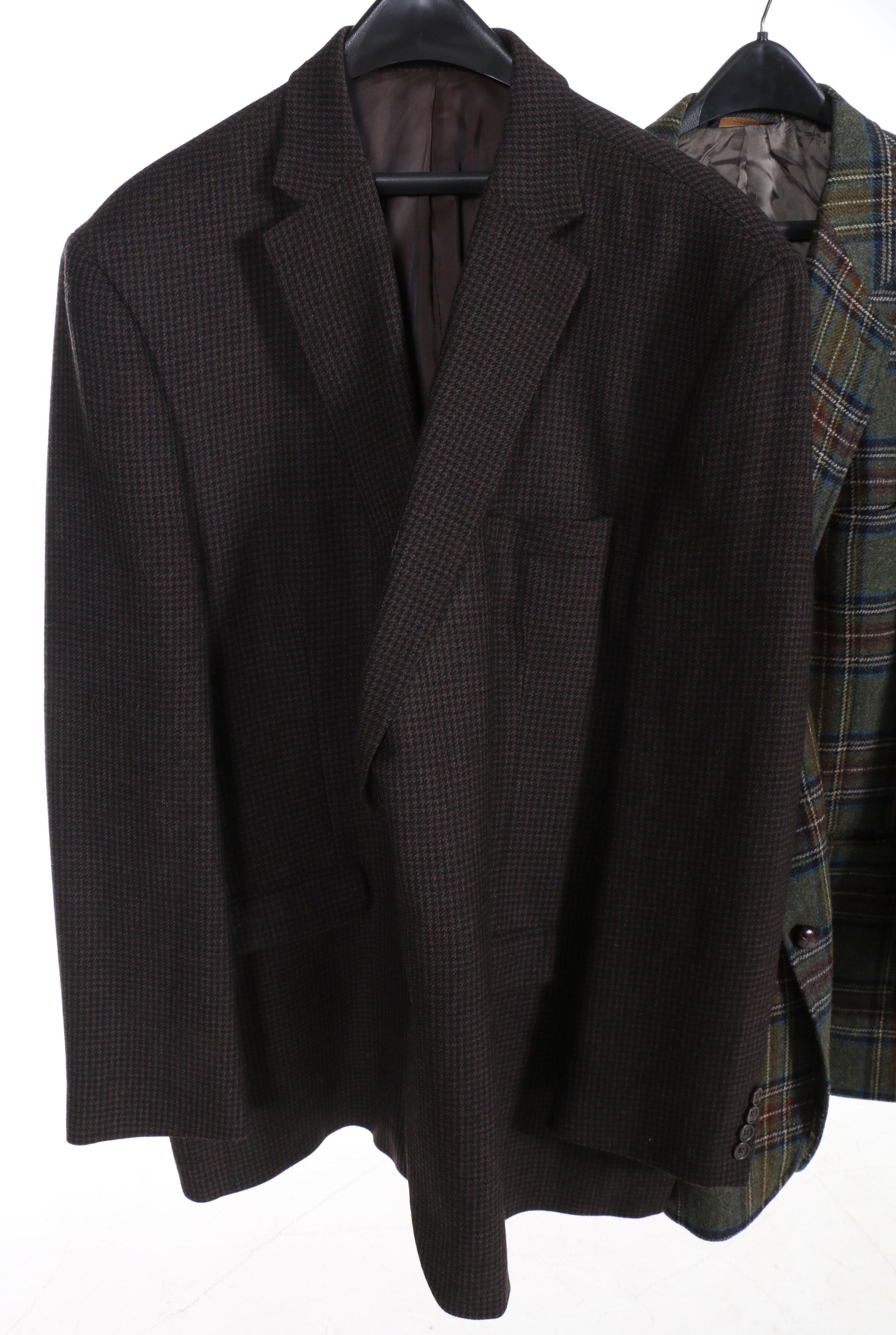 Cashmere and Camel Hair Suit Jackets, Including Ralph Lauren and Brooks Brothers