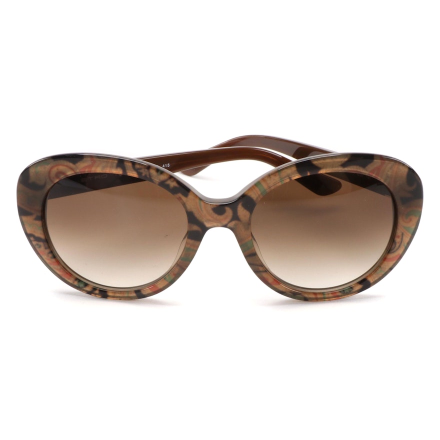 ETRO ET609S Turtle Dove Paisley Sunglasses with Case