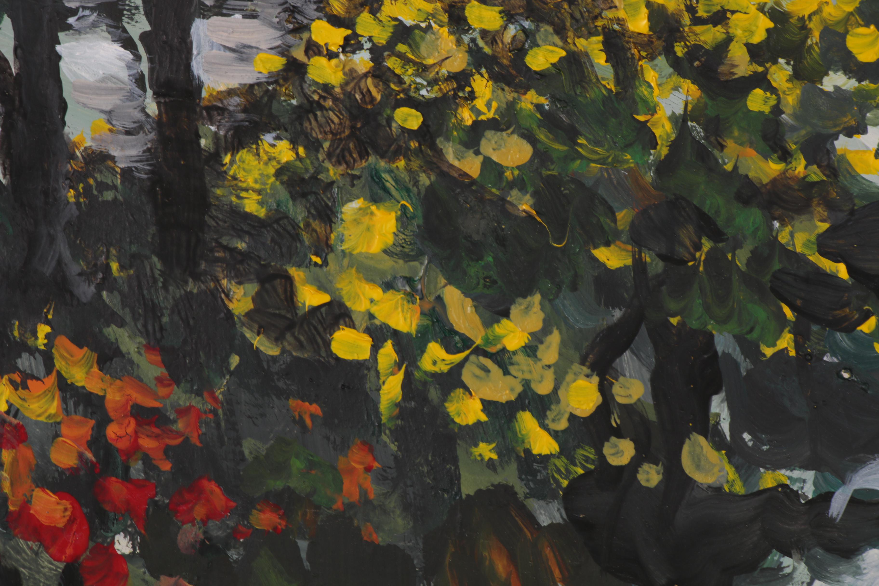 Bill Salamon Landscape Acrylic Painting, Late 20th Century