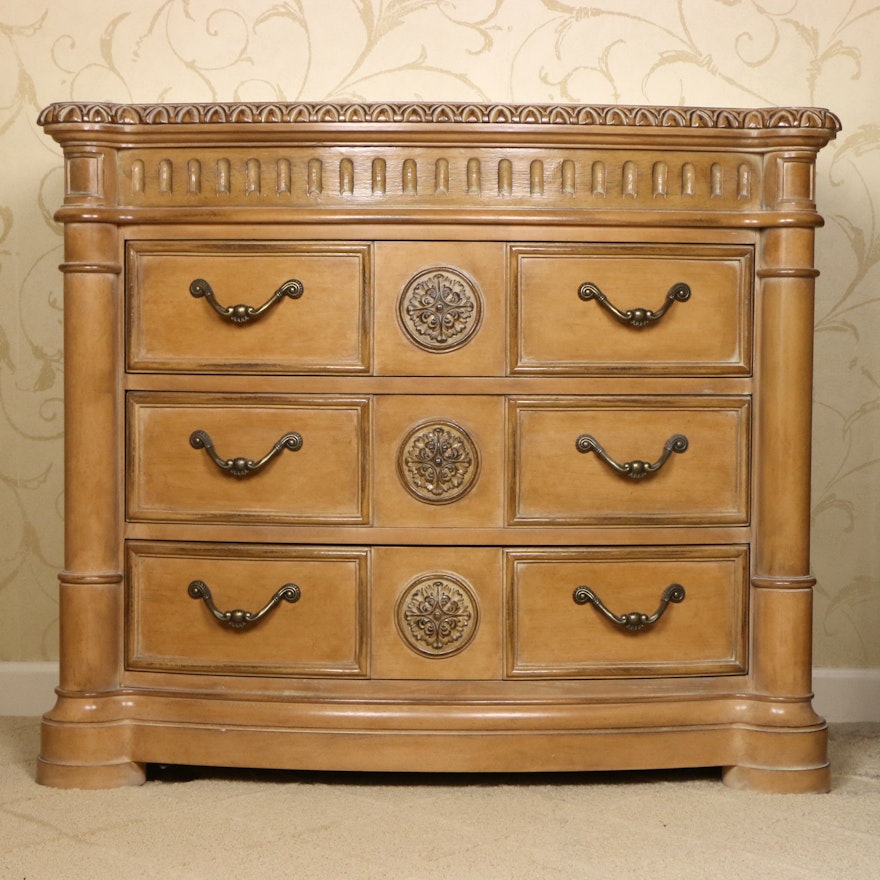 Bernhardt Furniture Blonde Wood Chest of Drawers