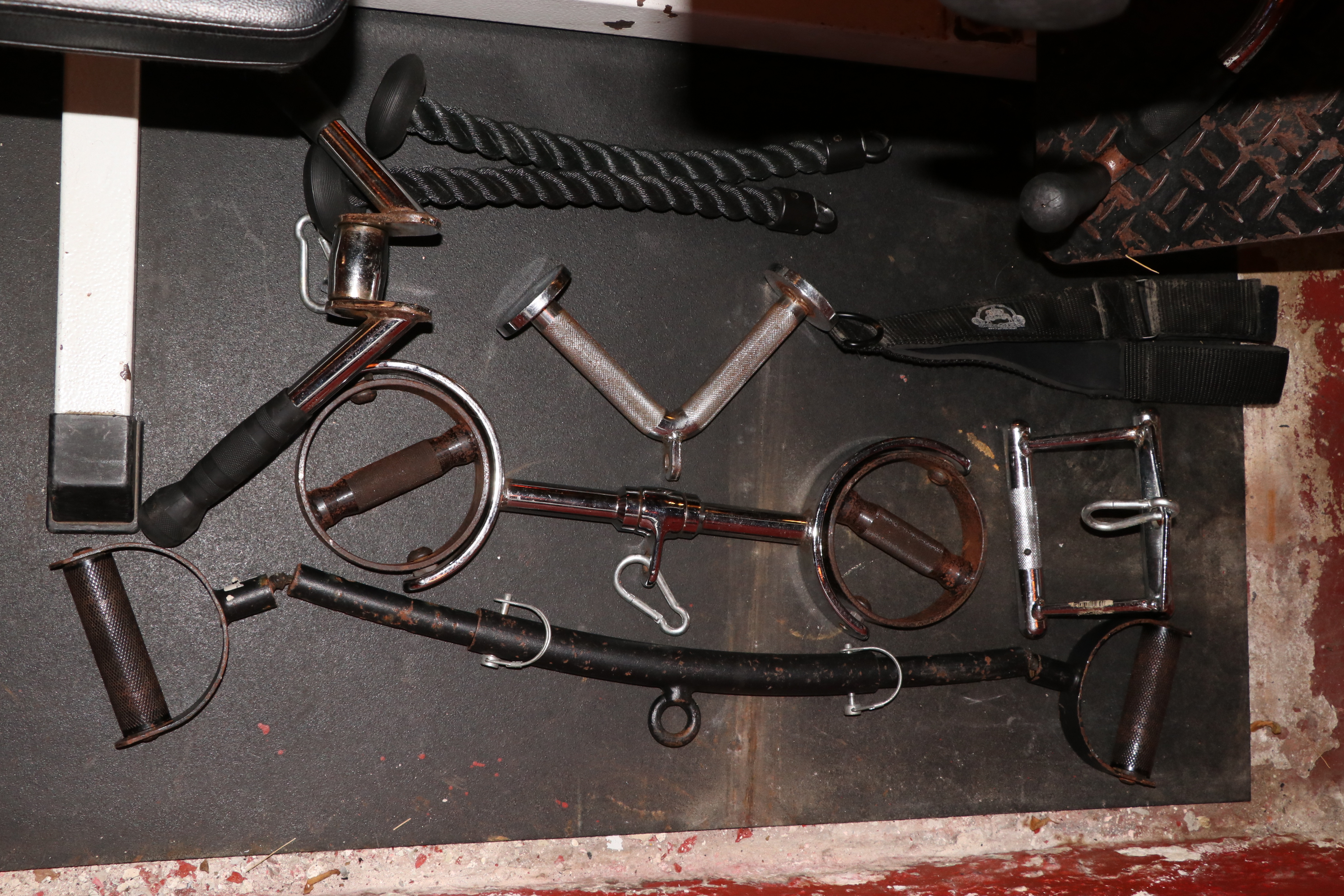 BodyCraft Cable Machine with Standard Weight Plates and Attachments