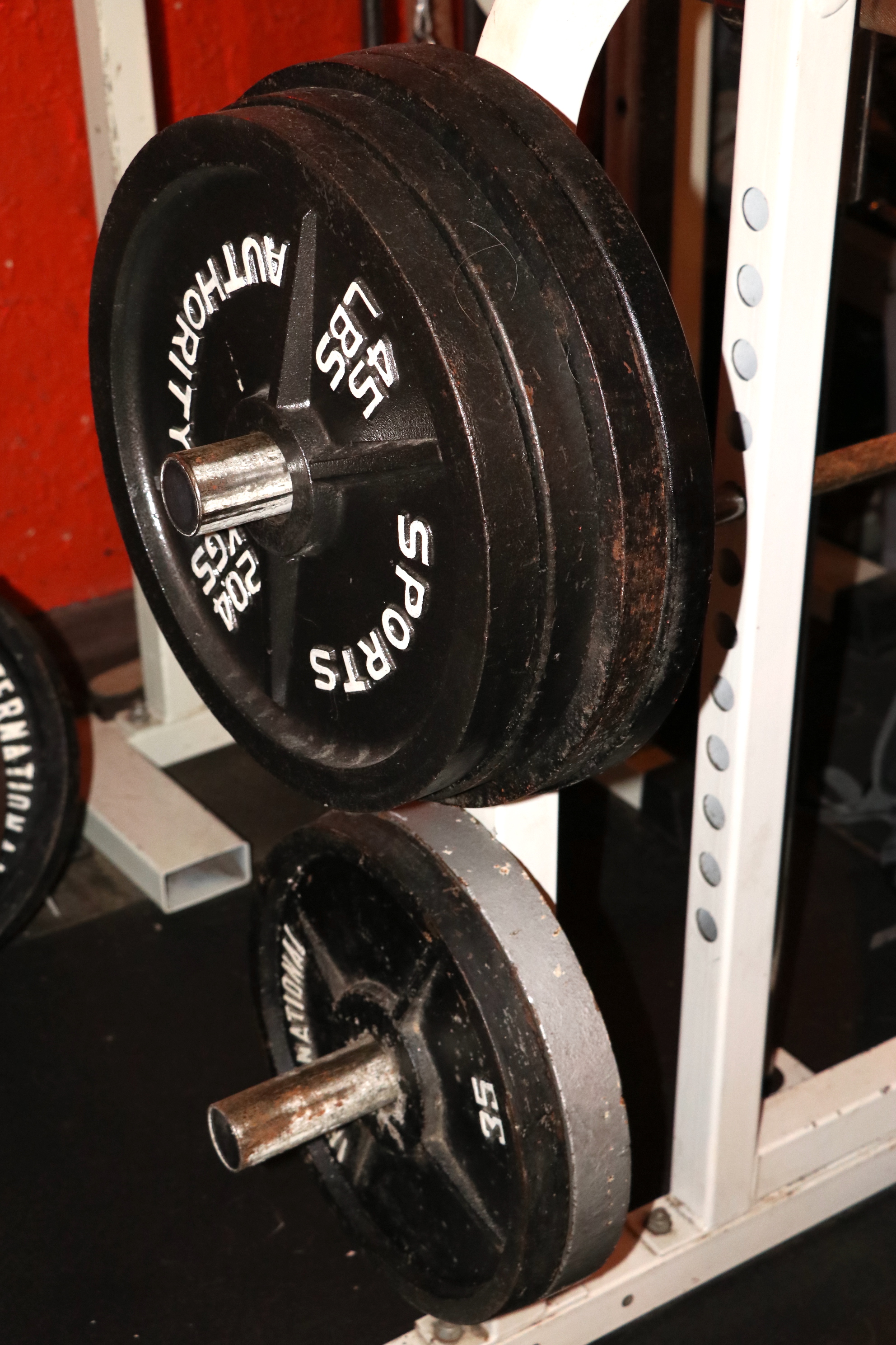 Smith Weight Training Machine with Barbells