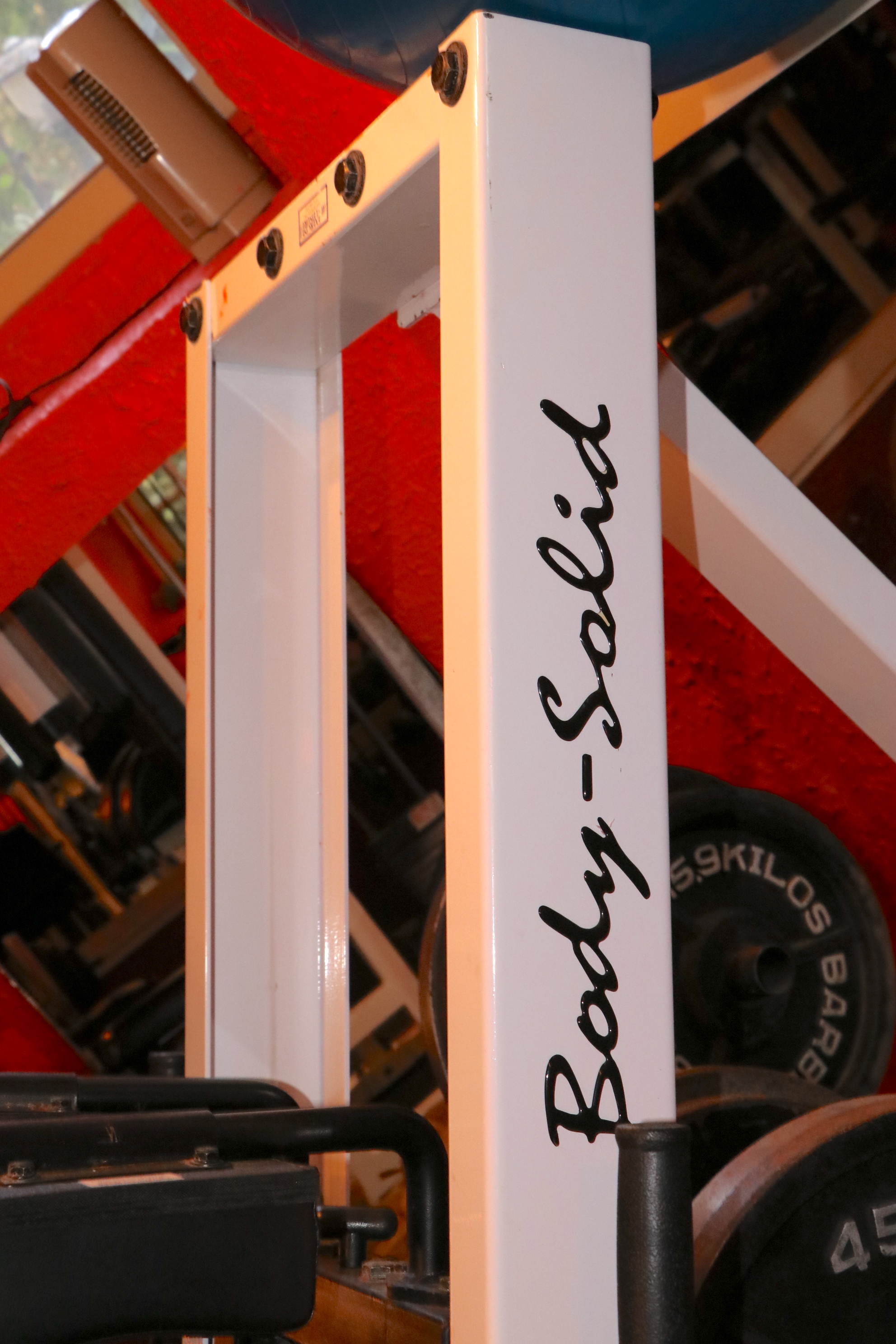 Body-Solid Leg Press Machine with Olympic Weight Plates