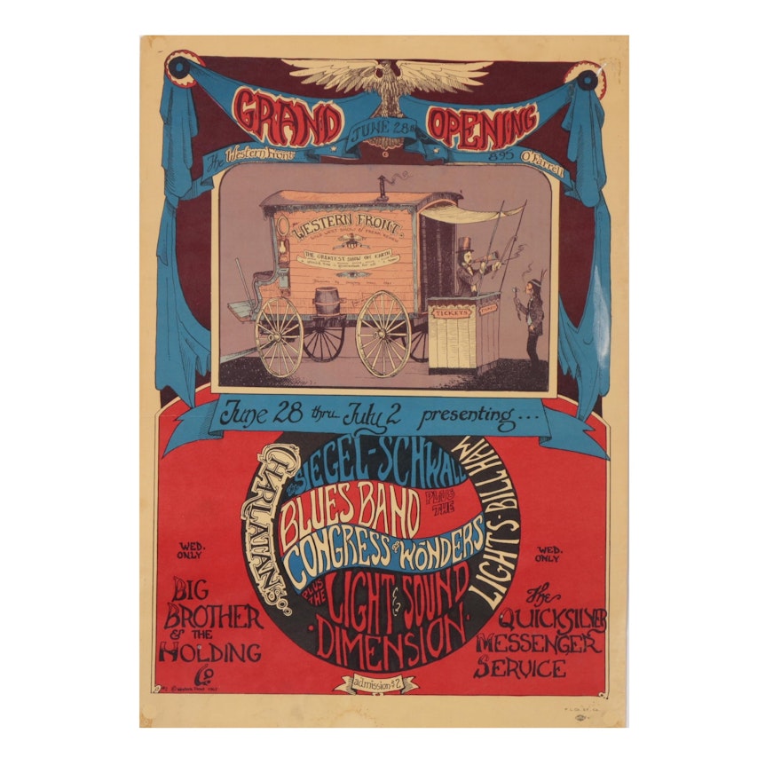 Offset Lithograph of Grand Opening Flyer, 20th Century