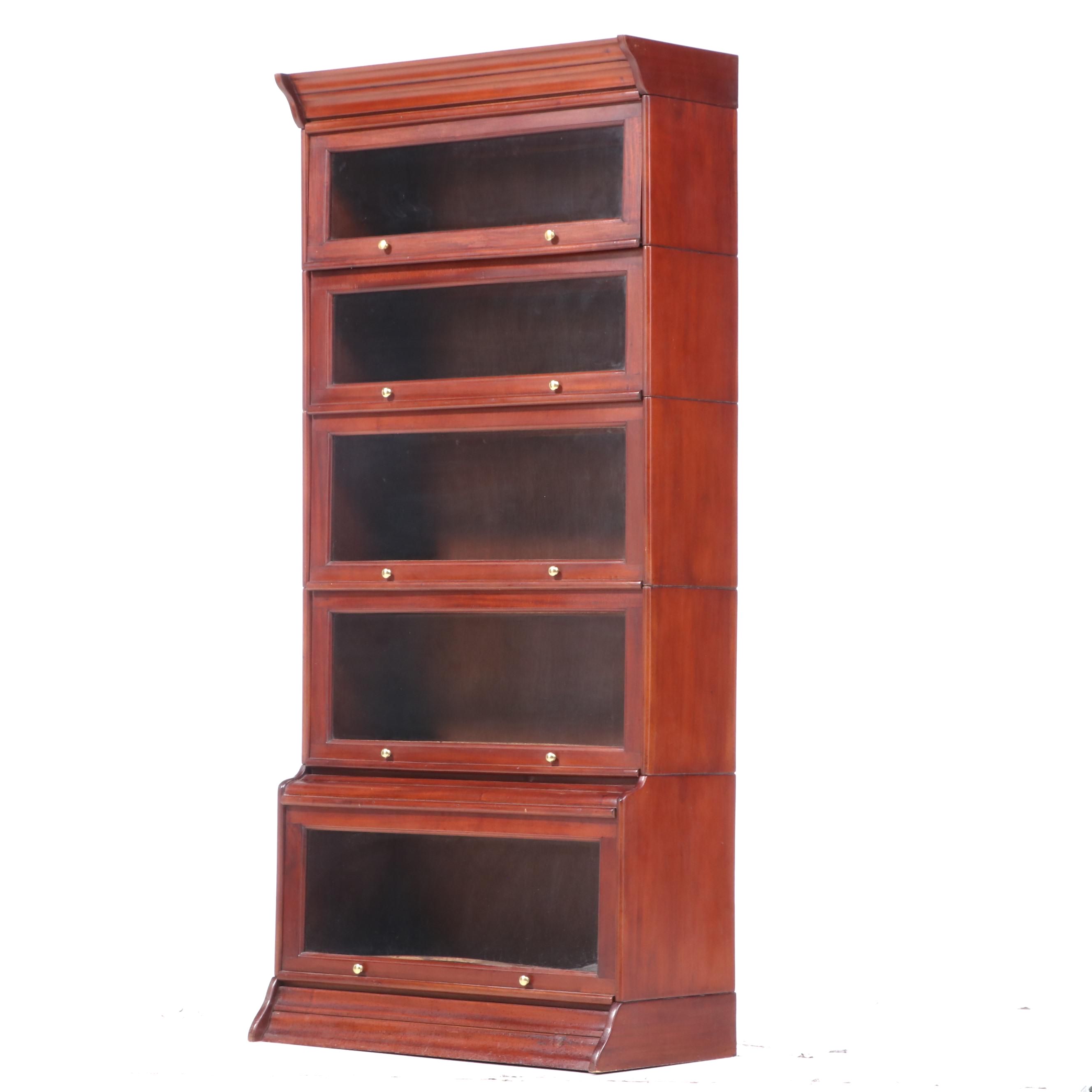 Cherry Finish Barrister's Style Bookcase