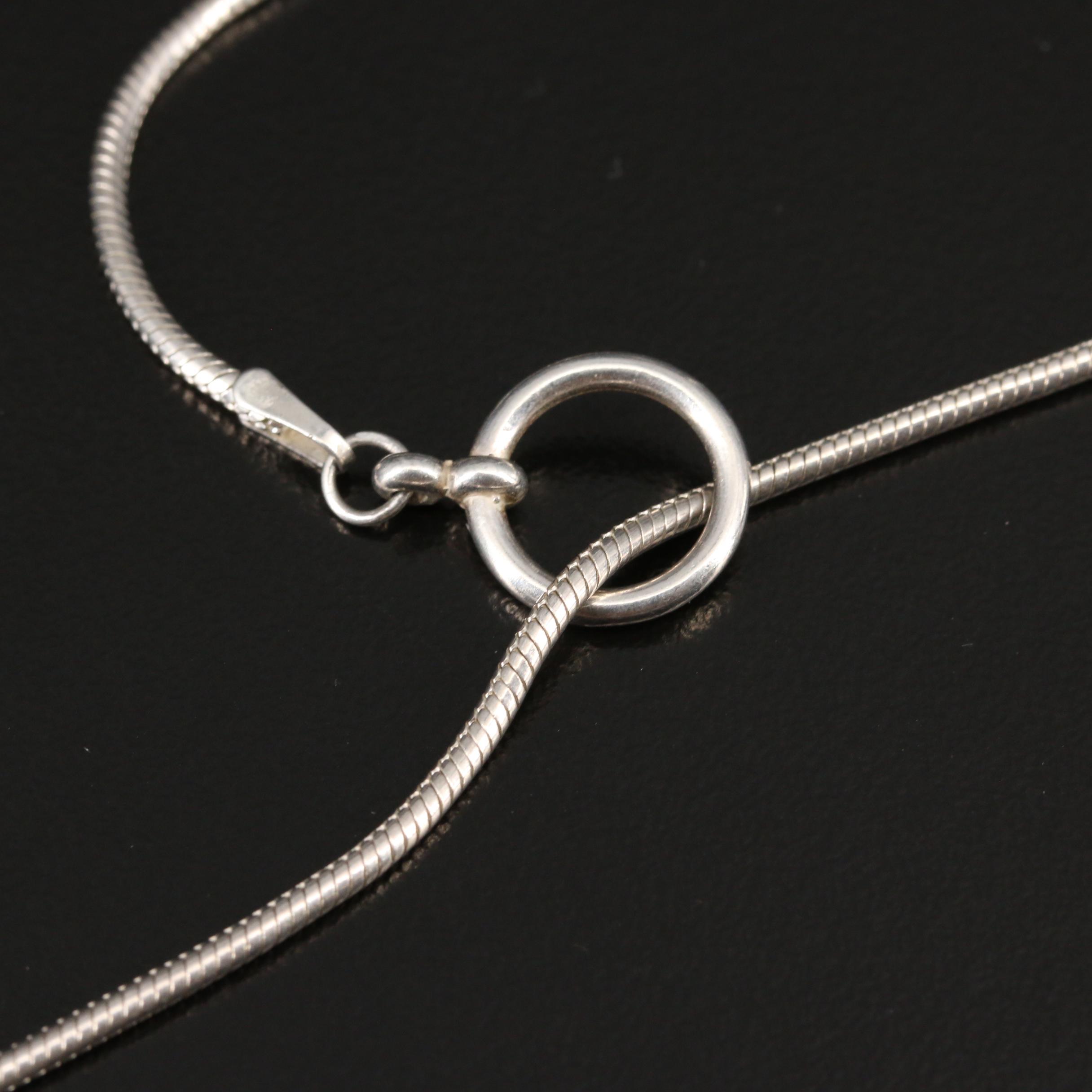 Trish Stevenson Sterling Niello Lariat and Earrings