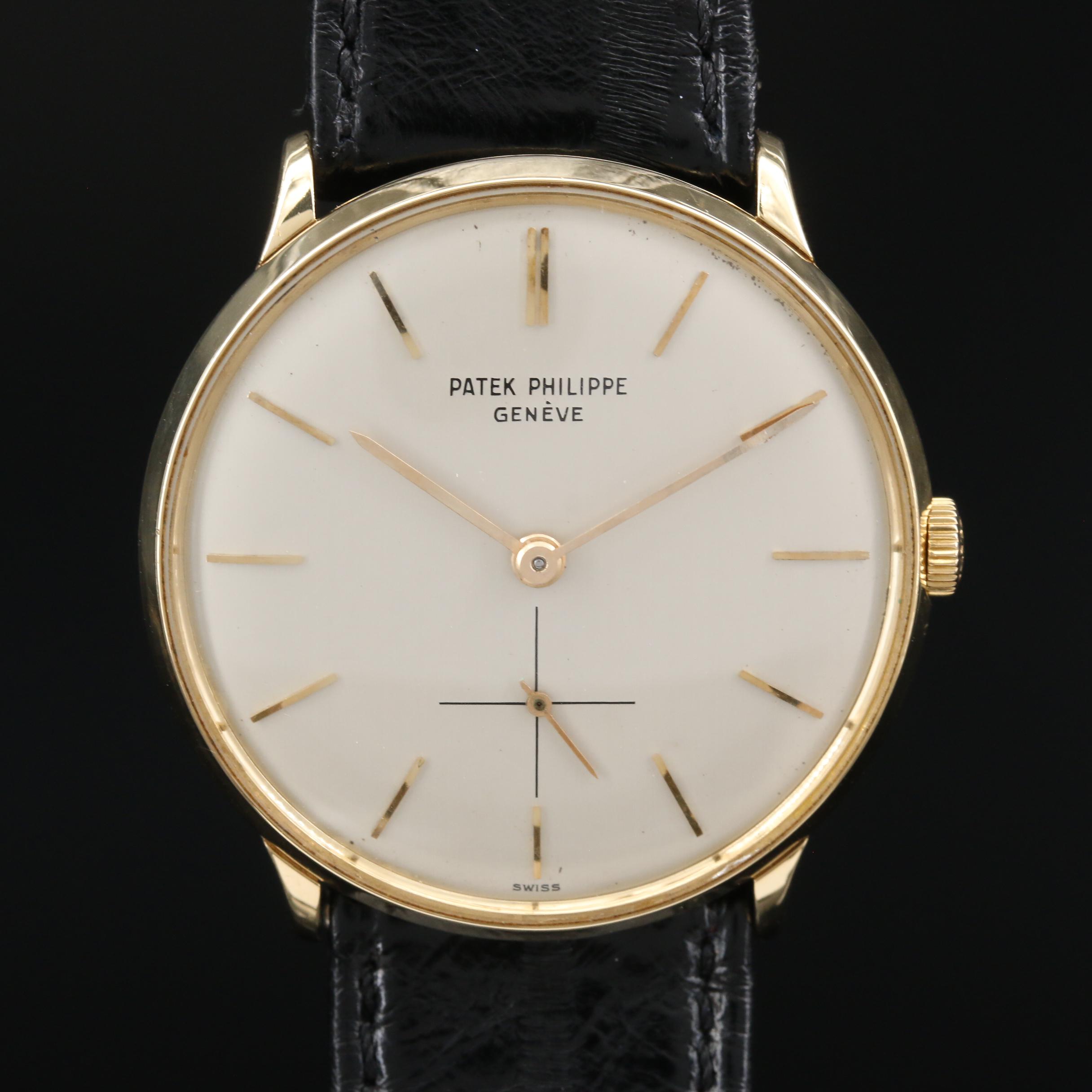 Vintage Patek Philippe Caltrava 18K Stem Wind Watch