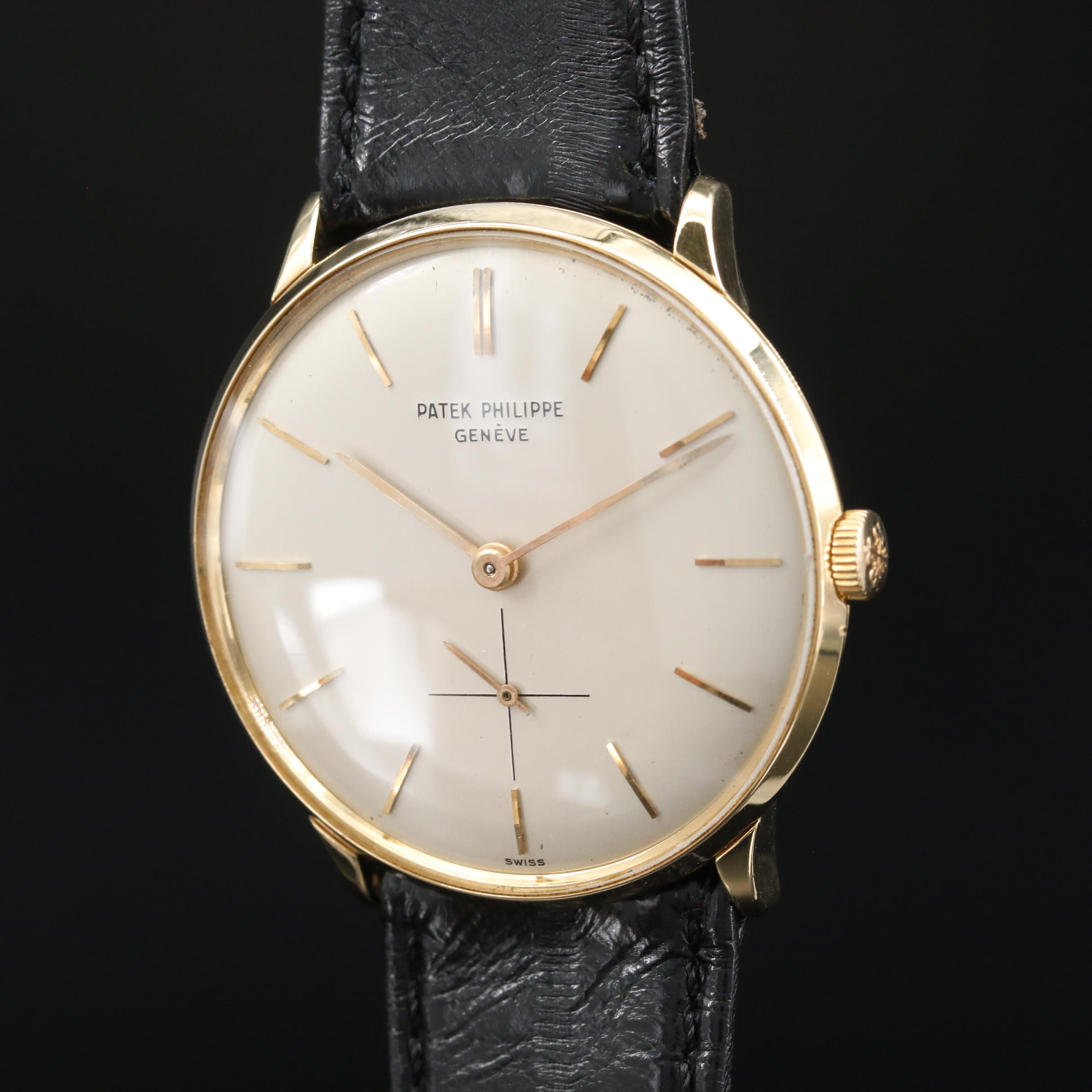 Vintage Patek Philippe Caltrava 18K Stem Wind Watch