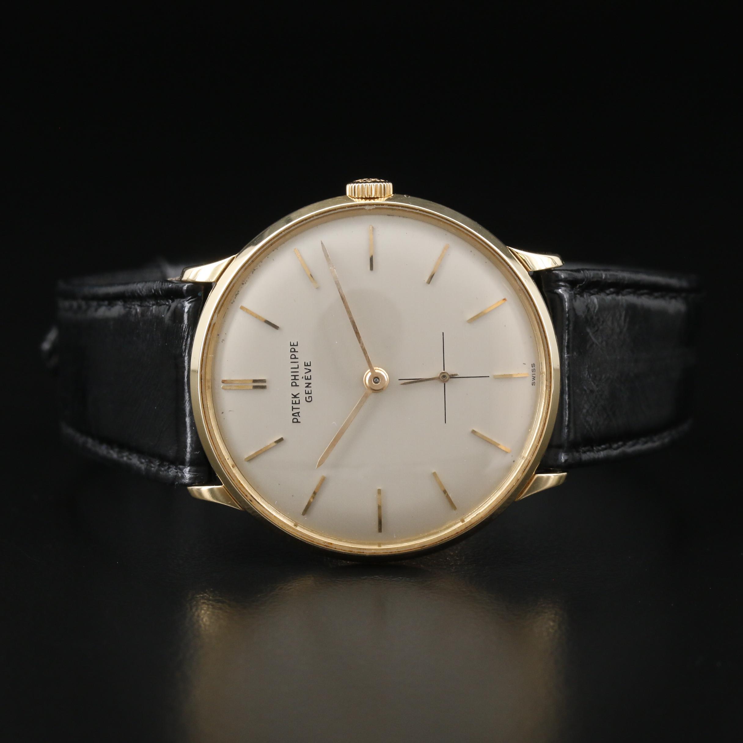 Vintage Patek Philippe Caltrava 18K Stem Wind Watch